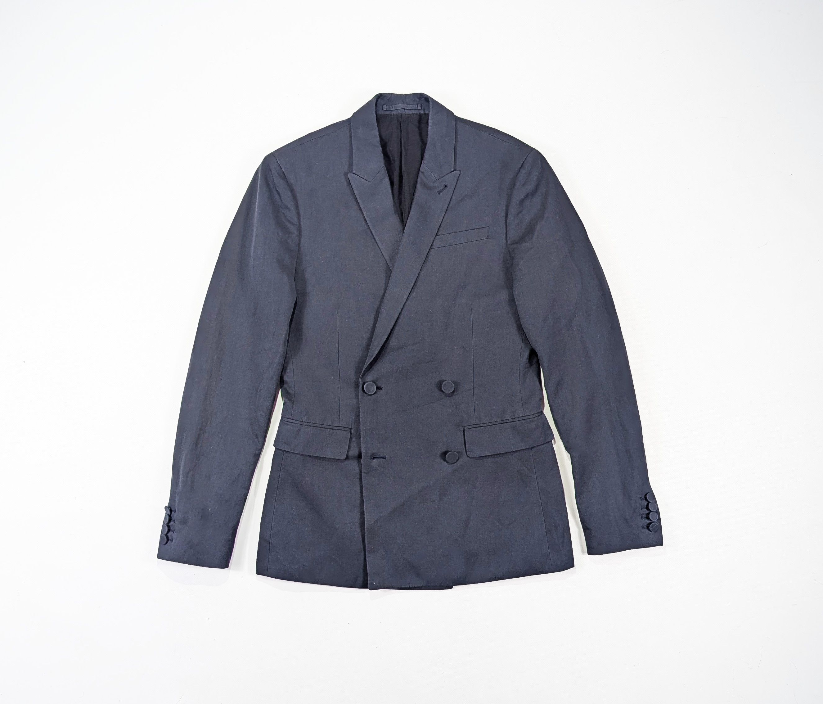 Allsaints AllSaints Elmore Double Breasted Linen Cotton Blazer Jacket Size 38R - 1 Thumbnail