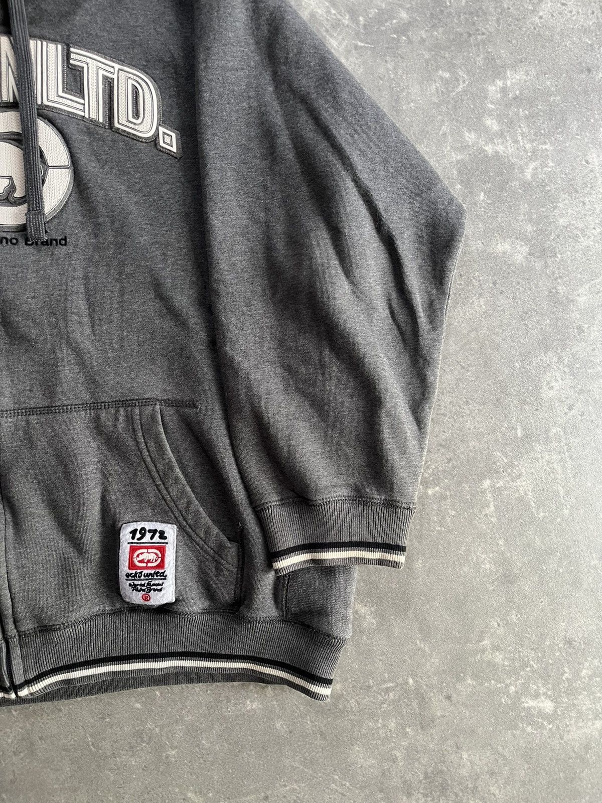 Ecko Unltd. Ecko Unltd. Big Spellout Rhino Logo Baggy Zip Hoodie L XL Size US L / EU 52-54 / 3 - 7 Thumbnail
