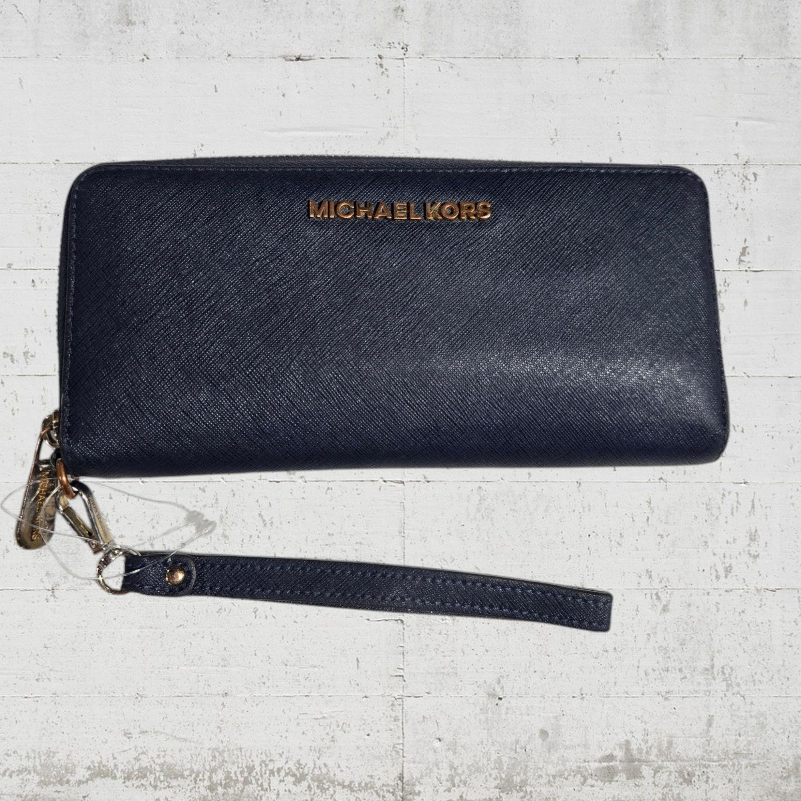 Michael Kors Michael Kors Navy Leather Continental Wristlet Wallet Size ONE SIZE - 9 Thumbnail