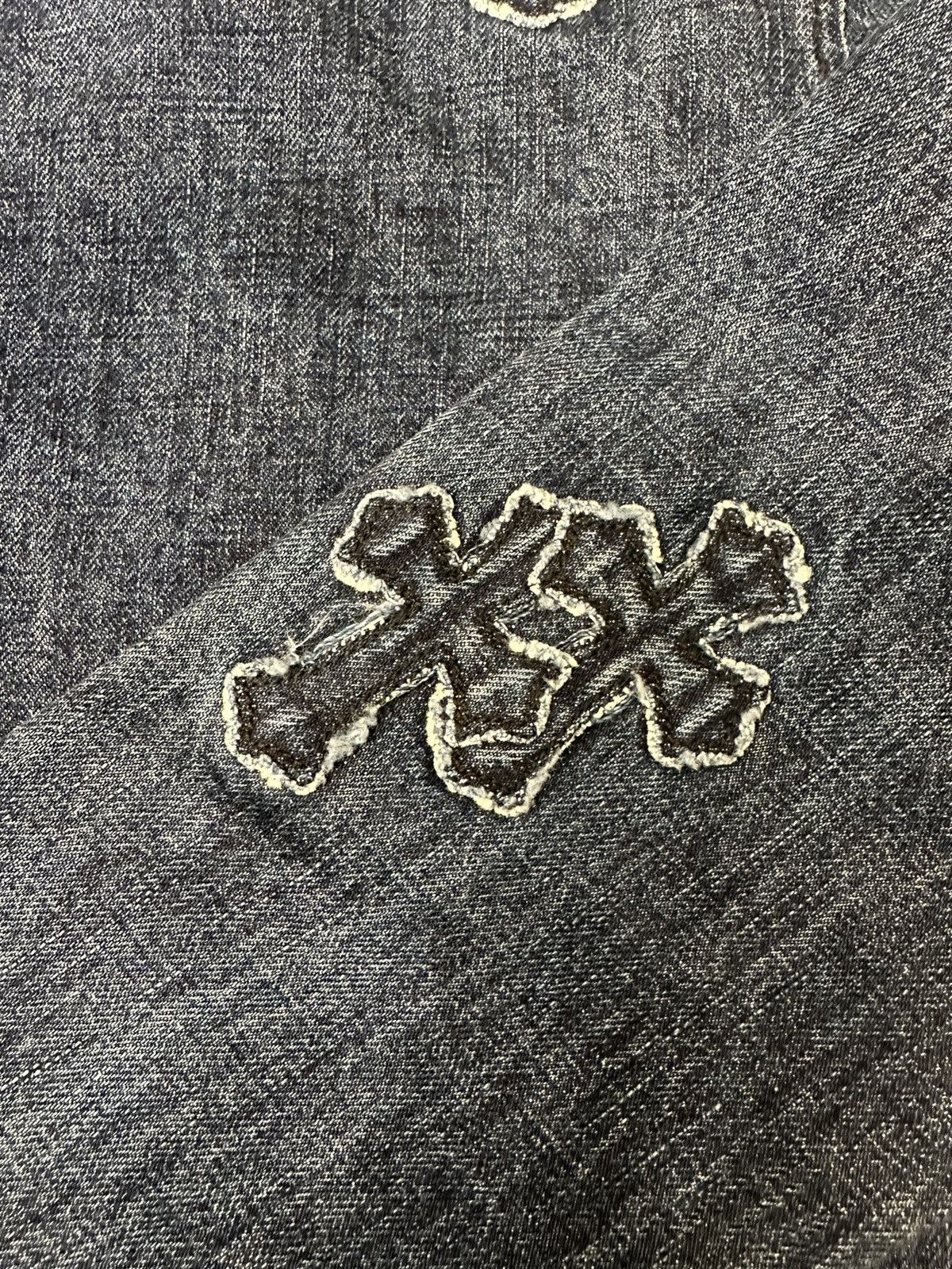Chrome Hearts 🔥Chrome Hearts Cross Patch Denim Shirt🔥 Size US M / EU 48-50 / 2 - 10 Thumbnail