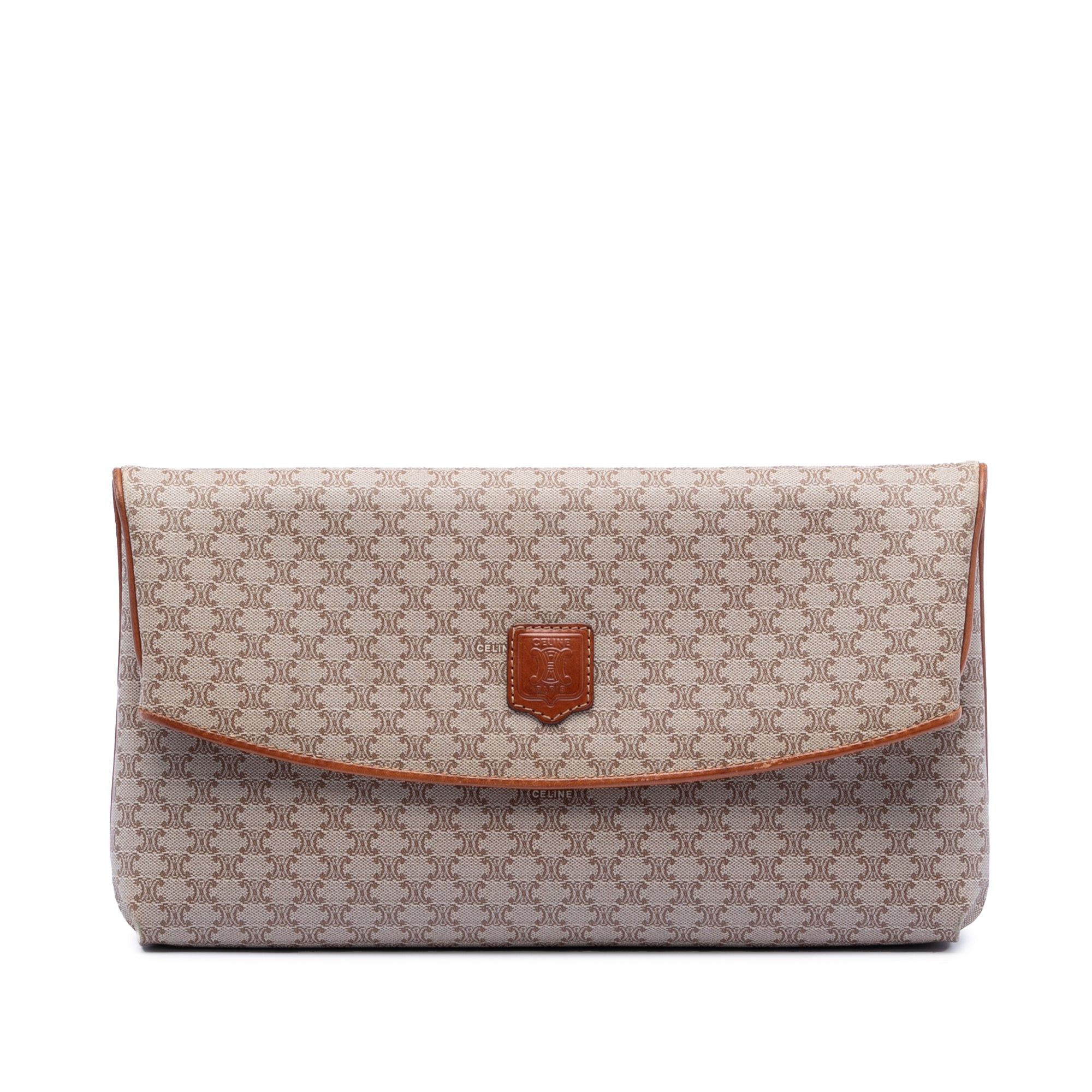 Macadam Coated Canvas Clutch