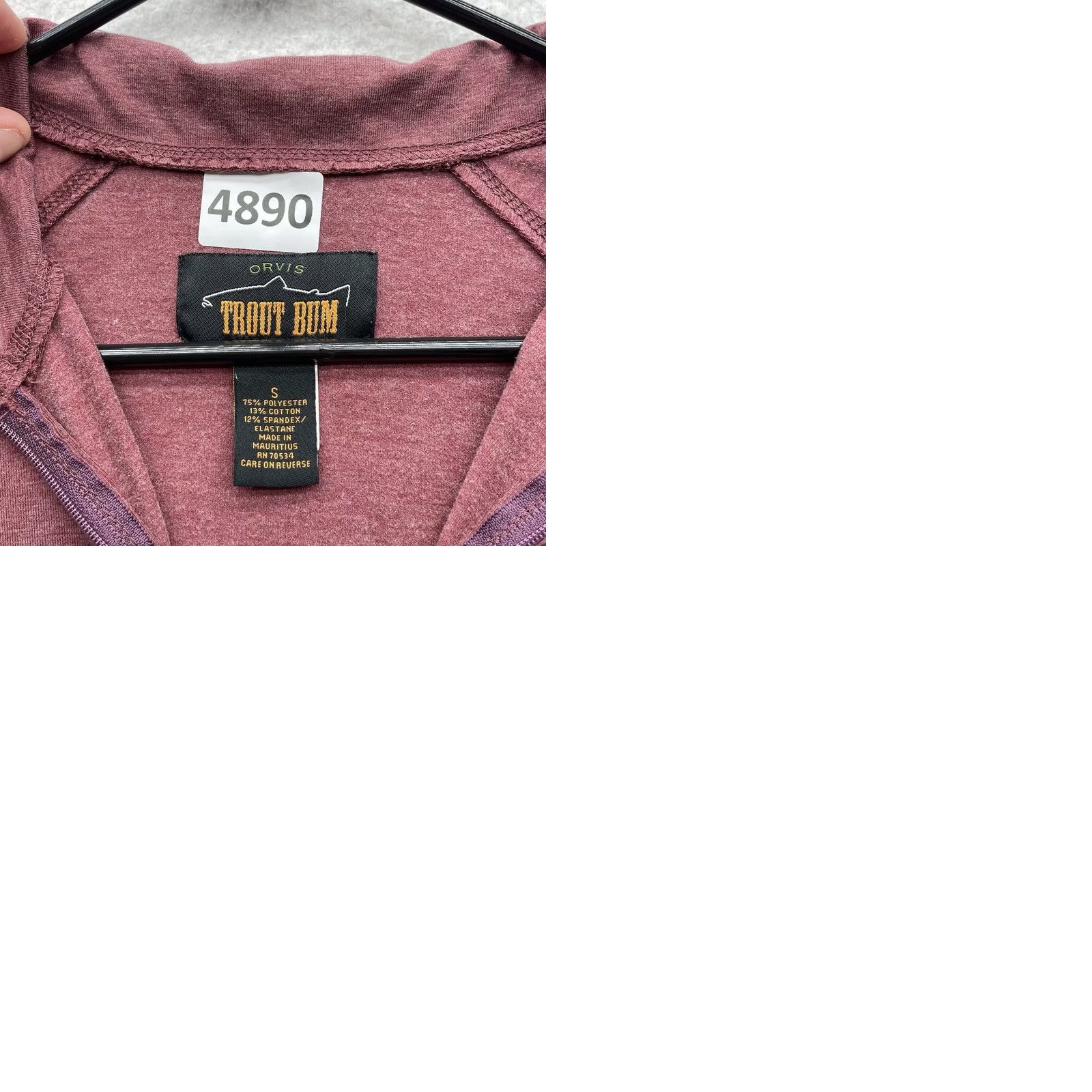 Orvis Orvis Trout Bum Sweatshirt Mens Small S Red 1/4 Zip Performance C Lazy U Ranch Size US L / EU 52-54 / 3 - 9 Thumbnail