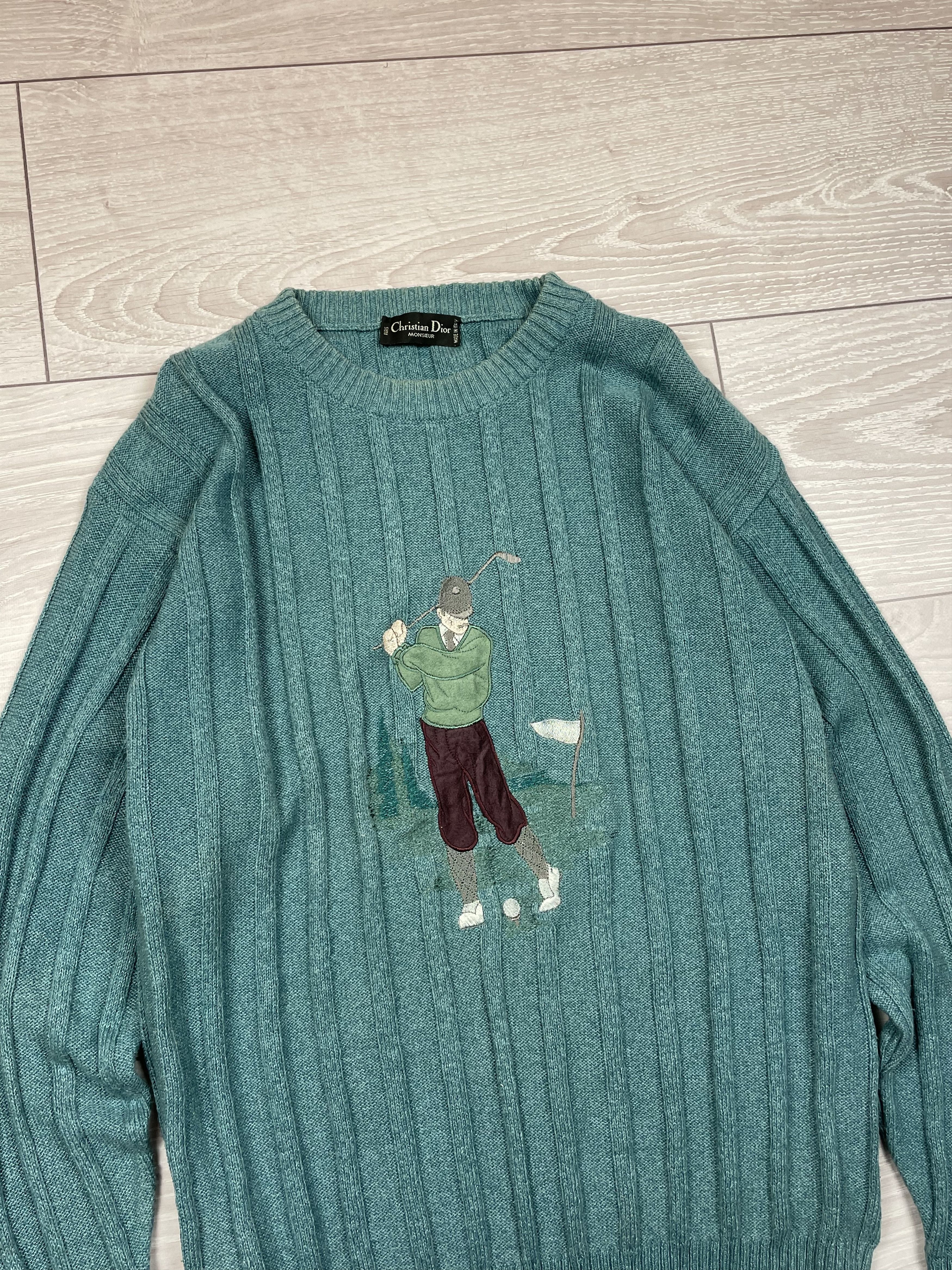Christian Dior Monsieur Christian Dior Monsieur Knitwear Golf Sweater Vintage 90s Size US L / EU 52-54 / 3 - 2 Thumbnail