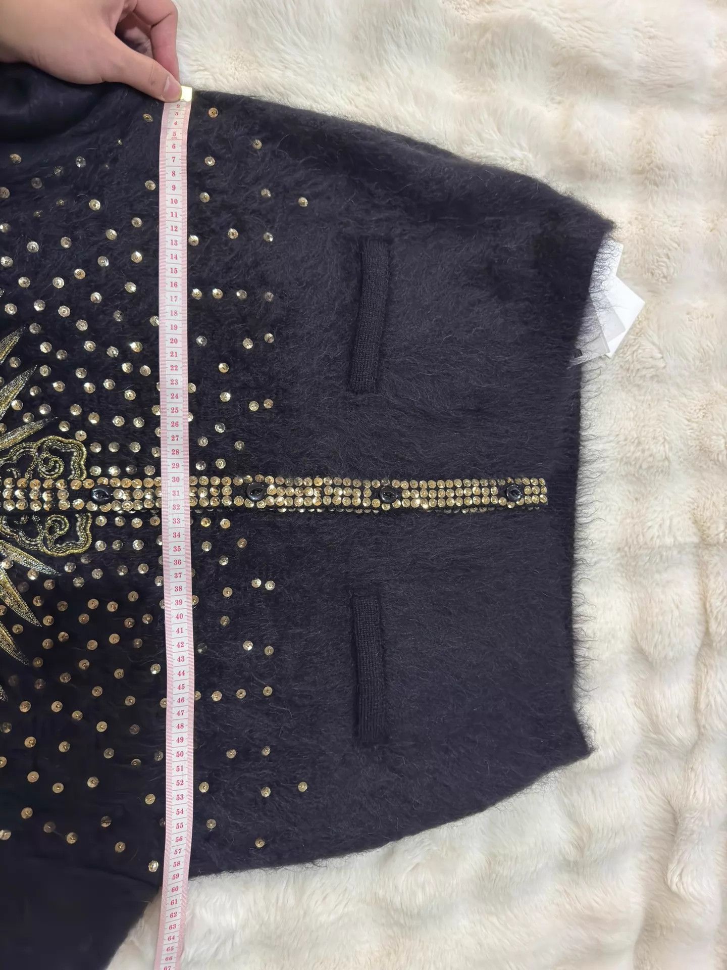 Celine Celine Heavily Beaded Gold Wing Cardigan XS New With Tags Size US XS / EU 42 / 0 - 6 Thumbnail