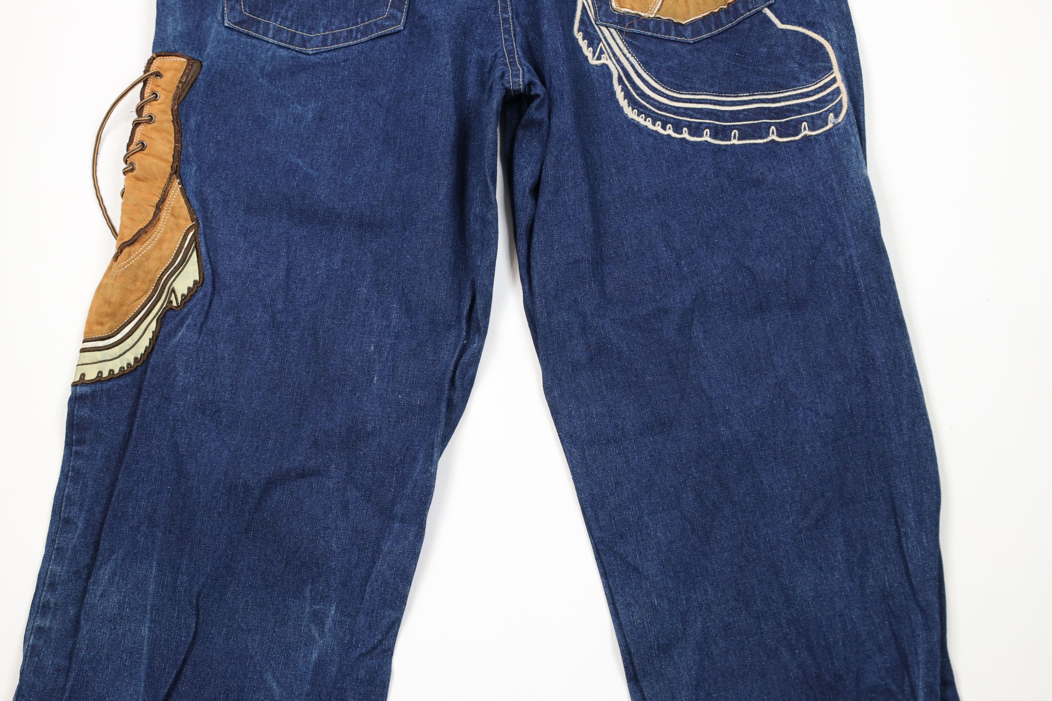Vintage Vintage 90s Y2K Streetwear Wide Leg Boot Denim Jeans Blue Size US 42 / EU 58 - 13 Thumbnail
