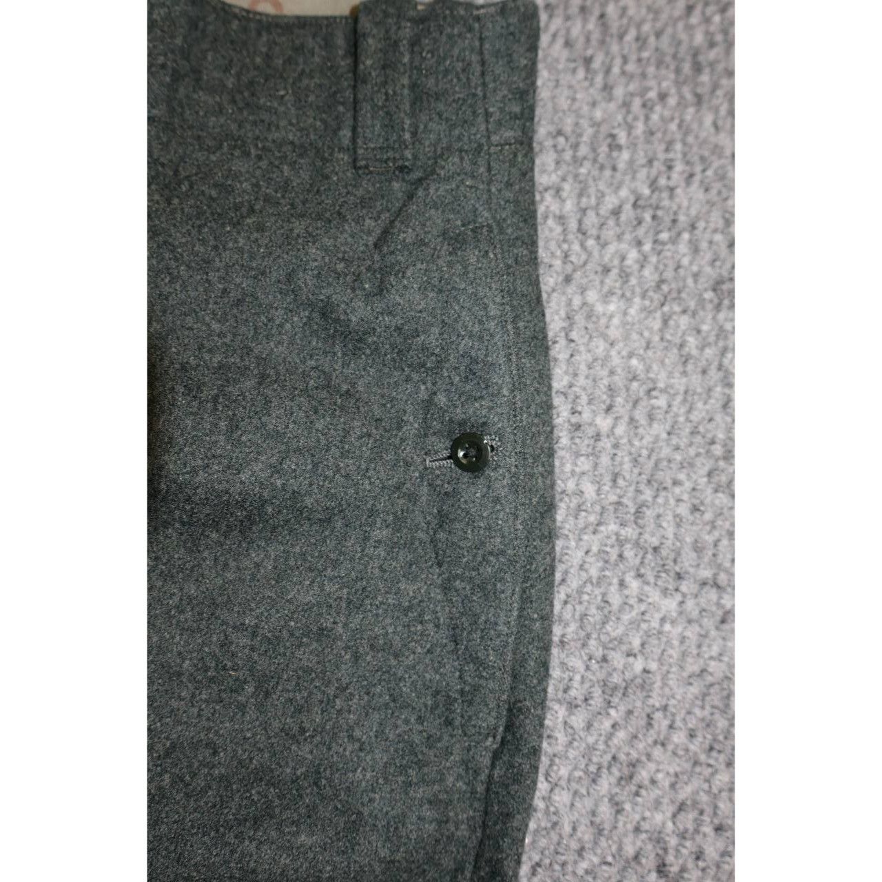 Vintage Vintage 1940s Military Wool Trousers Gray High Waisted Size US 34 / EU 50 - 7 Thumbnail