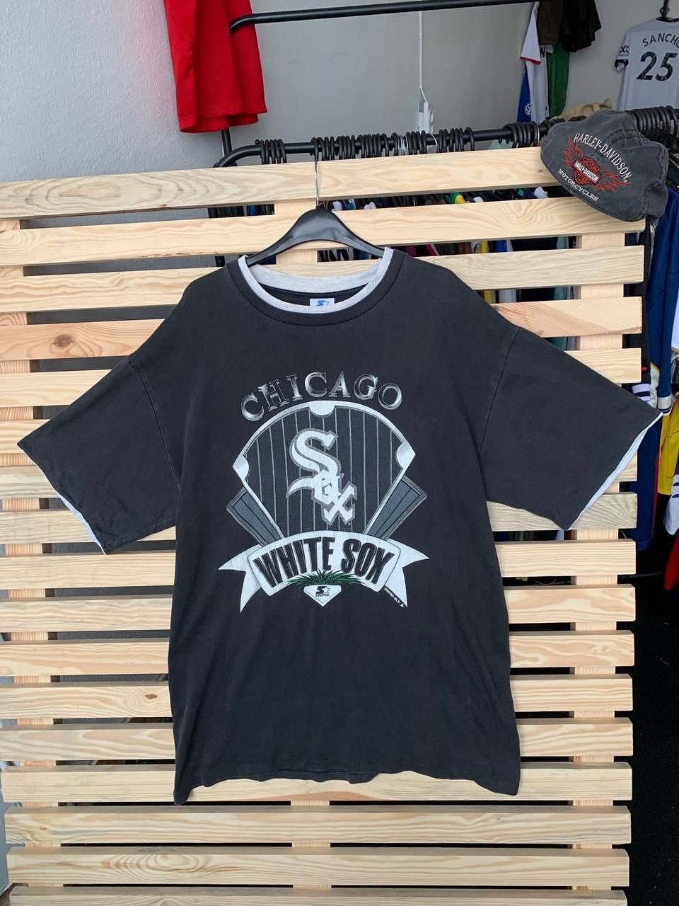 MLB × Vintage Vintage 1991 Starter Chicago White Sox Tee Shirt Size US L / EU 52-54 / 3 - 1 Thumbnail