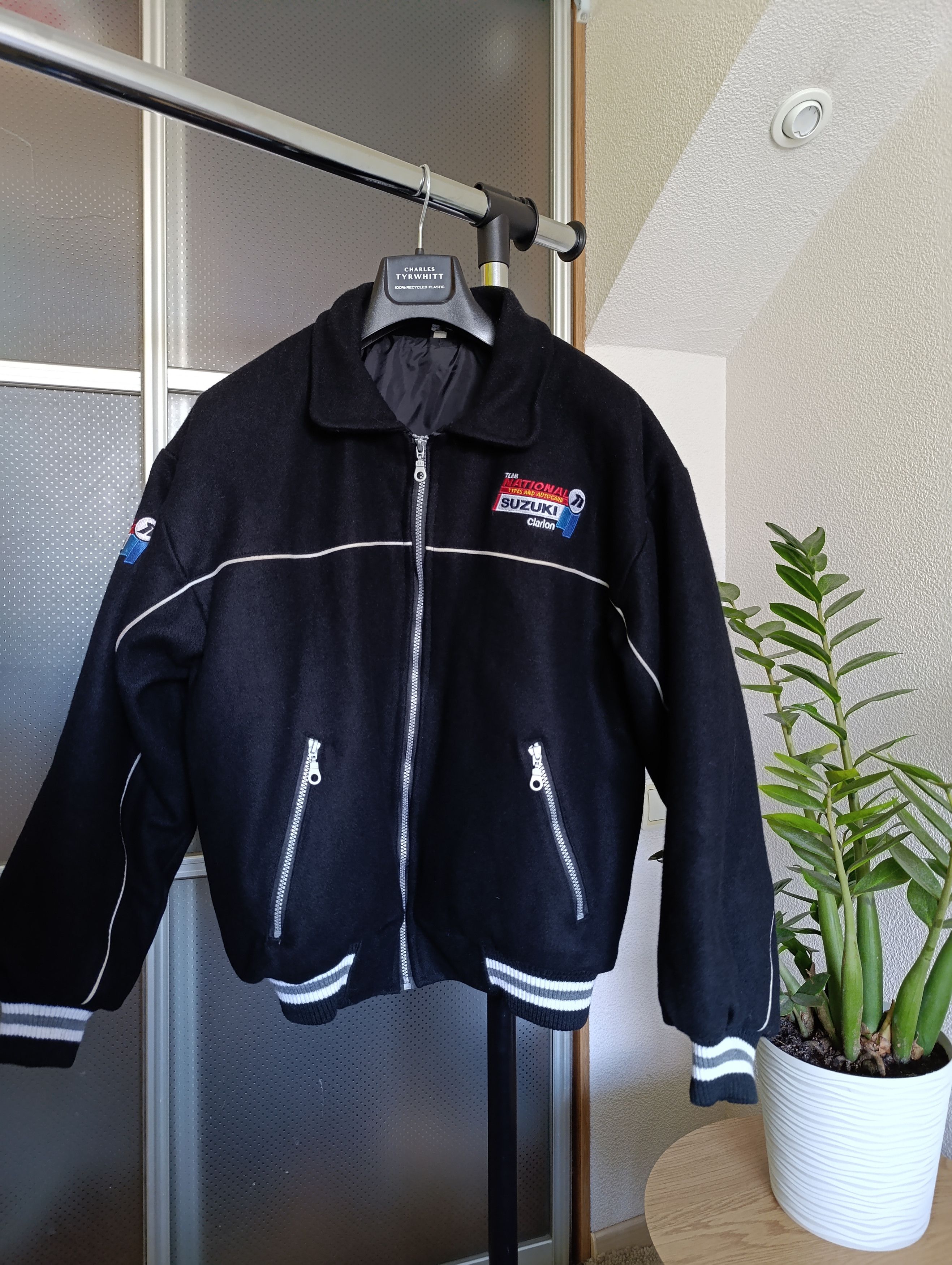 Vintage SUZUKI MENS VINTAGE WOOL RACING BOMBER JACKET Size US M / EU 48-50 / 2 - 2 Thumbnail