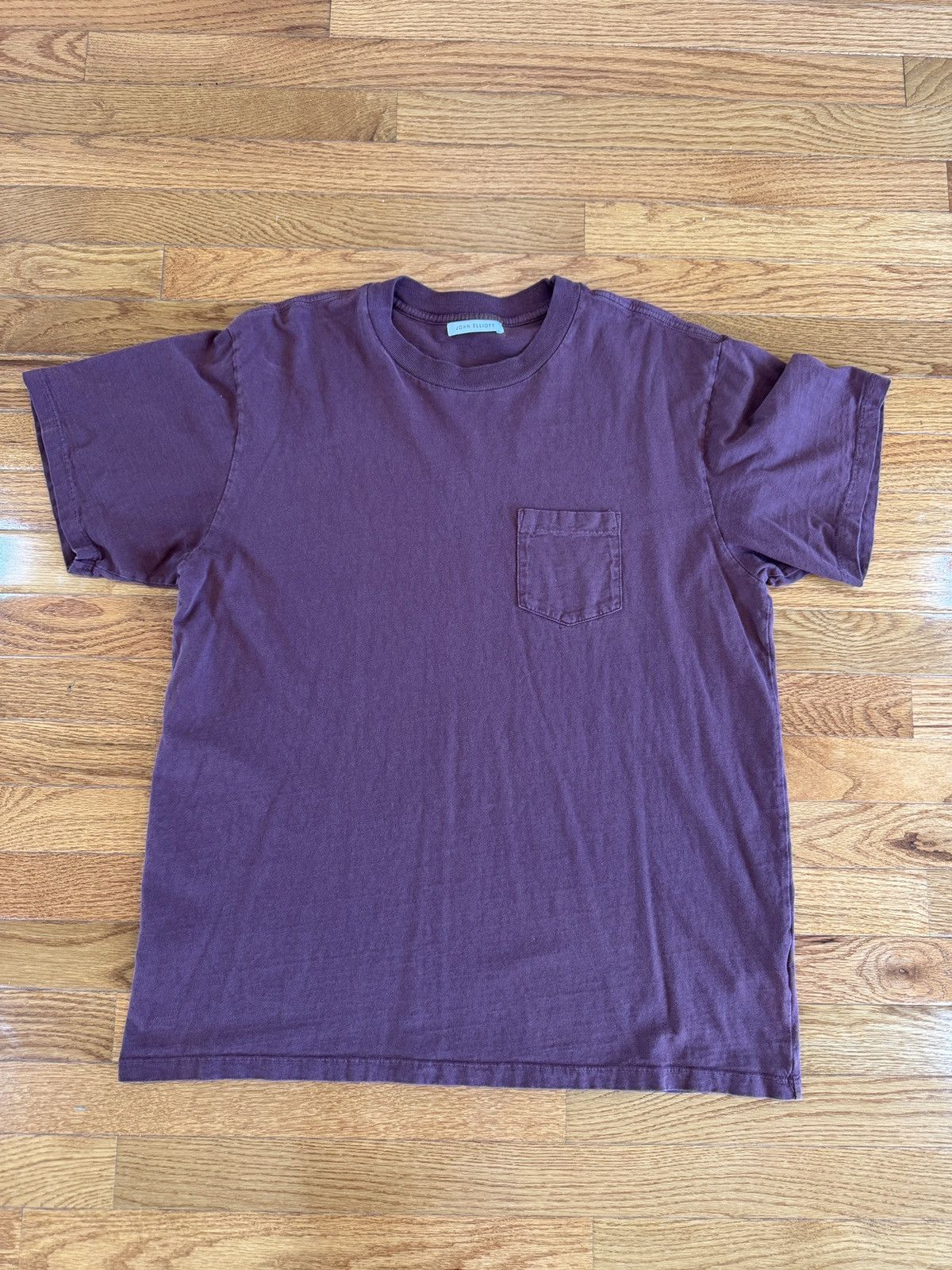 John Elliott Maroon pocket t Size US M / EU 48-50 / 2 - 1 Thumbnail