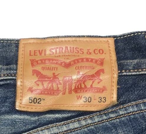 Levi's Vintage Levis 502 Straight Faded Blue Jeans Distressed Size US 32 / EU 48 - 6 Thumbnail