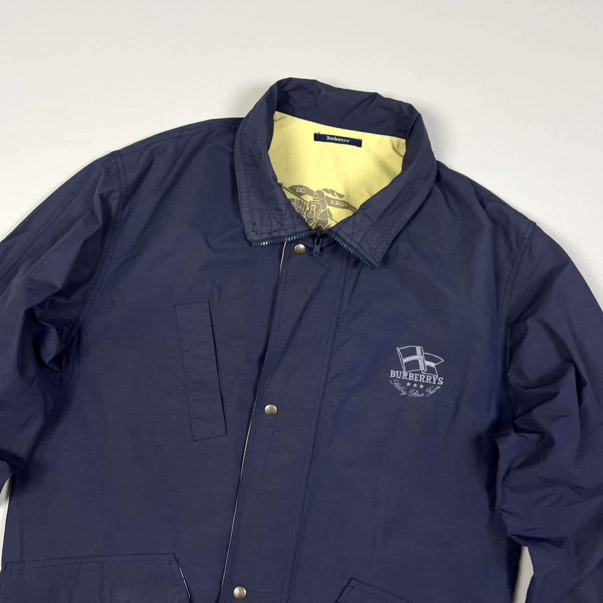 Burberry × Vintage Auth Vintage Burberrys Logo Cotton Jacket Men’s Size M-L Size US L / EU 52-54 / 3 - 8 Thumbnail
