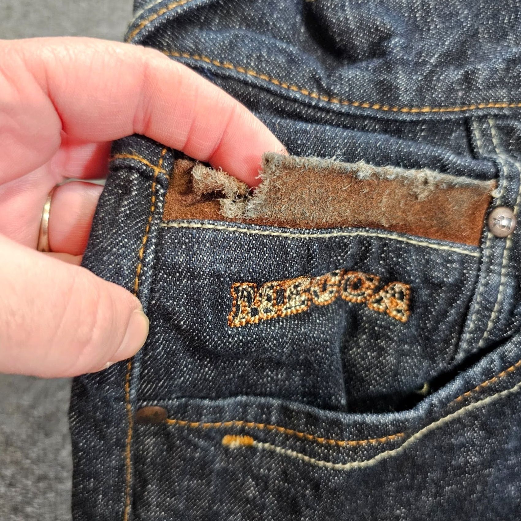 Rocawear VINTAGE Rocawear Jeans Mens 36x34 Blue Baggy Straight Hip Hop Street Wear 5-Pocket Design Mens Jeans Size US 36 / EU 52 - 6 Thumbnail