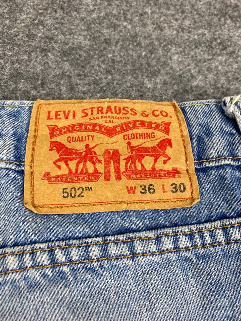 Levi's levis 502 distressed denim nice design Size US 39 - 8 Thumbnail