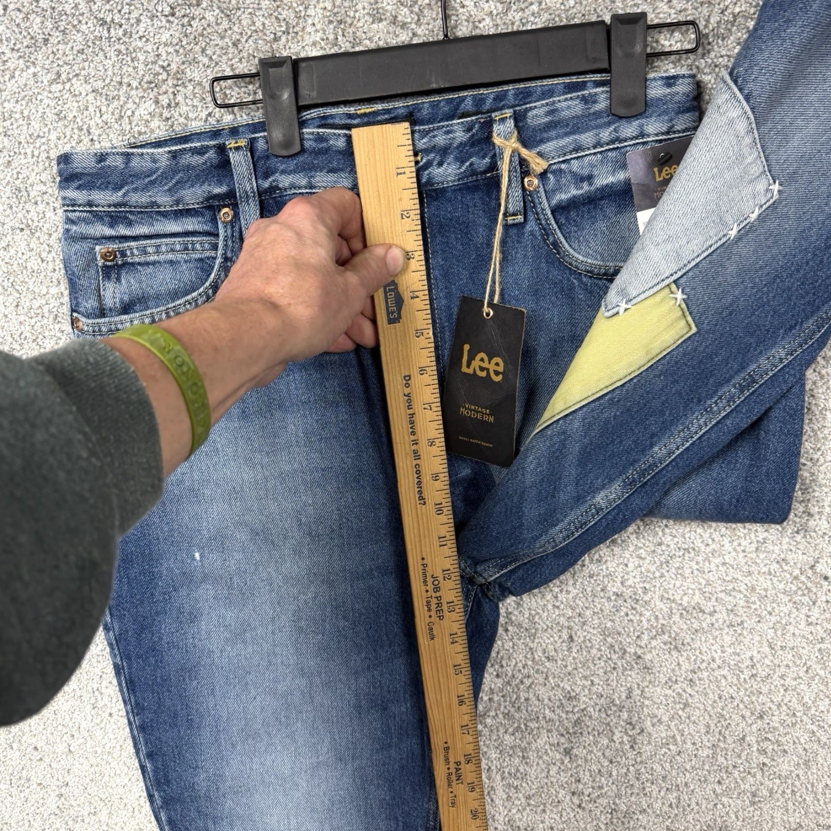 Lee Lee Vintage Modern Jeans Womens 30 Blue High Rise Straight Patchwork Denim Jeans Size 30" / US 8 / IT 44 - 5 Thumbnail