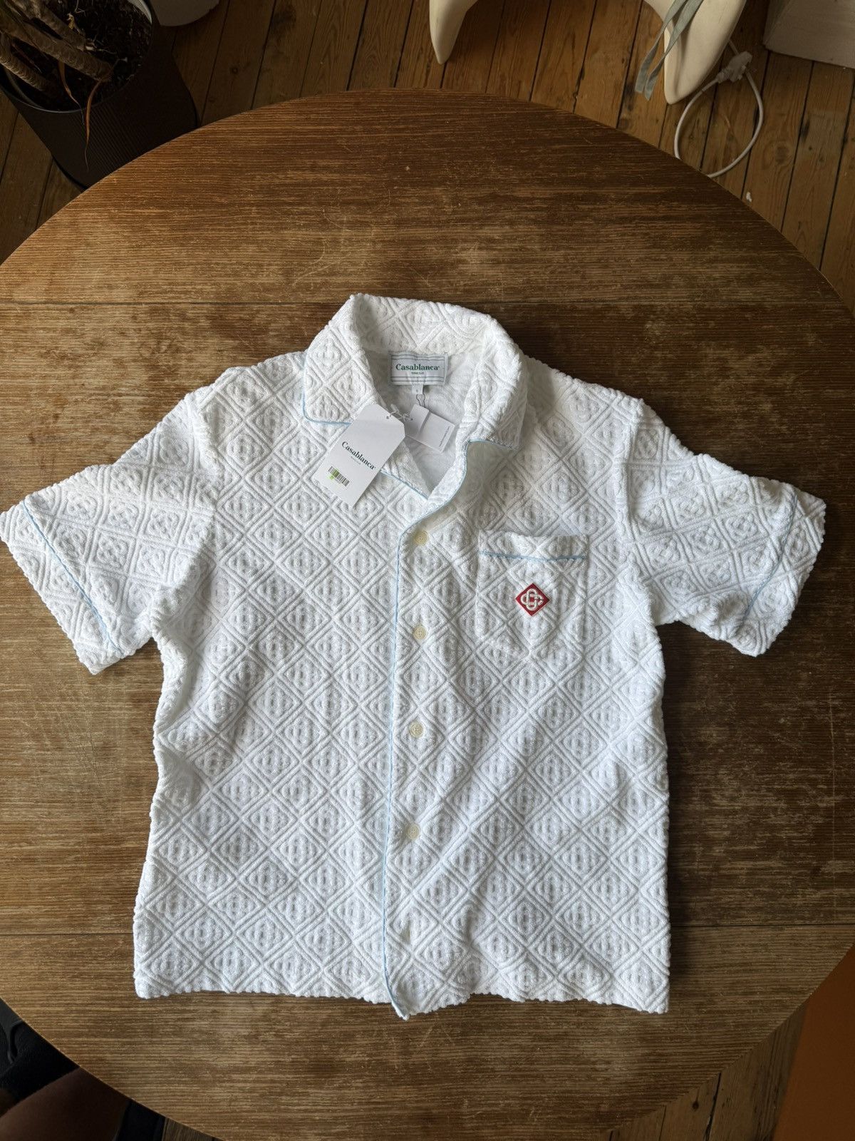 Casablanca Casablanca Monogram Terry Short Sleeve Shirt Size US S / EU 44-46 / 1 - 5 Thumbnail