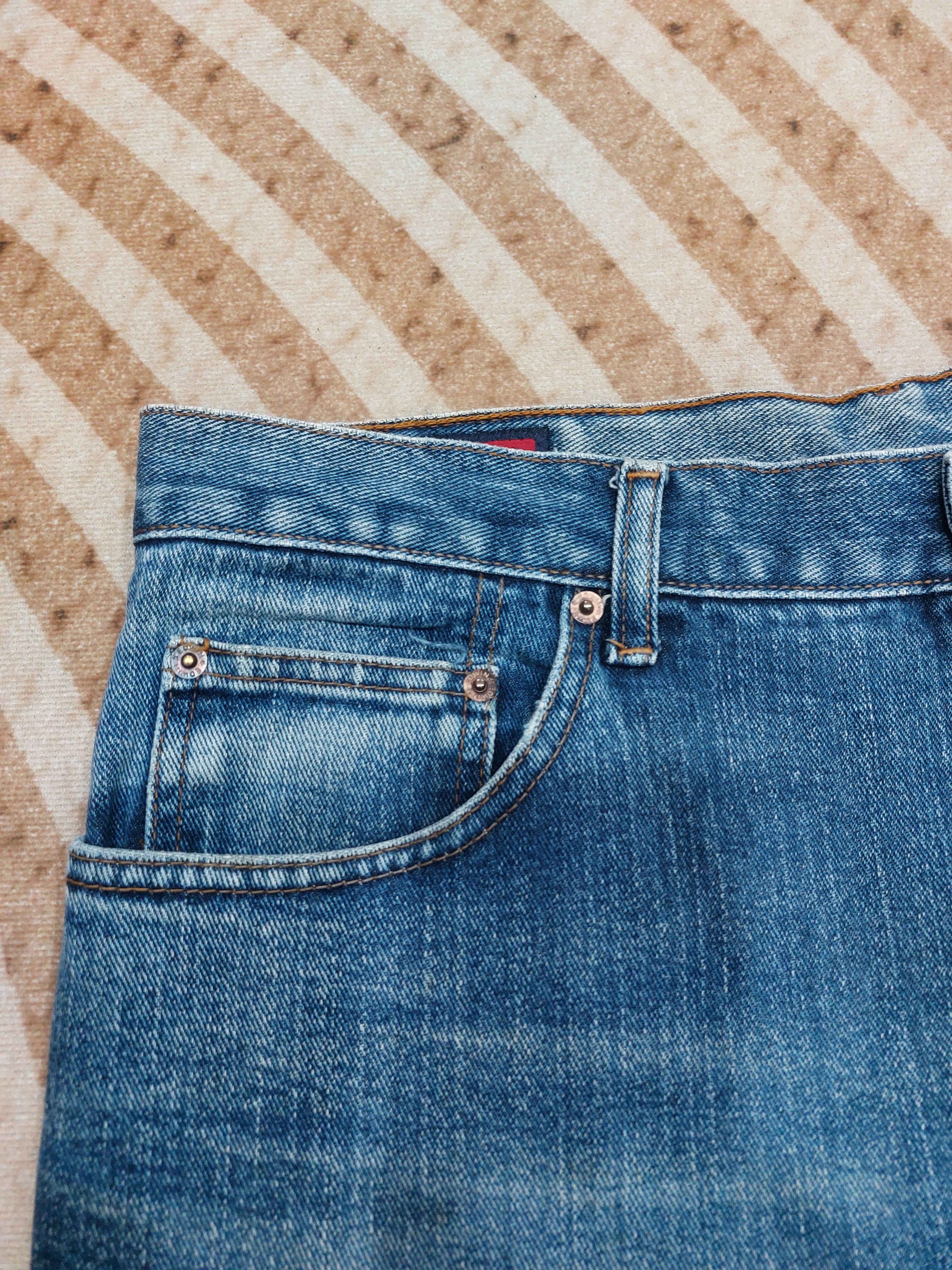 Edwin VINTAGE EDWIN 503 REGULAR DISTRESSED MUD WASH JAPANESE DENIM Size US 35 - 6 Thumbnail