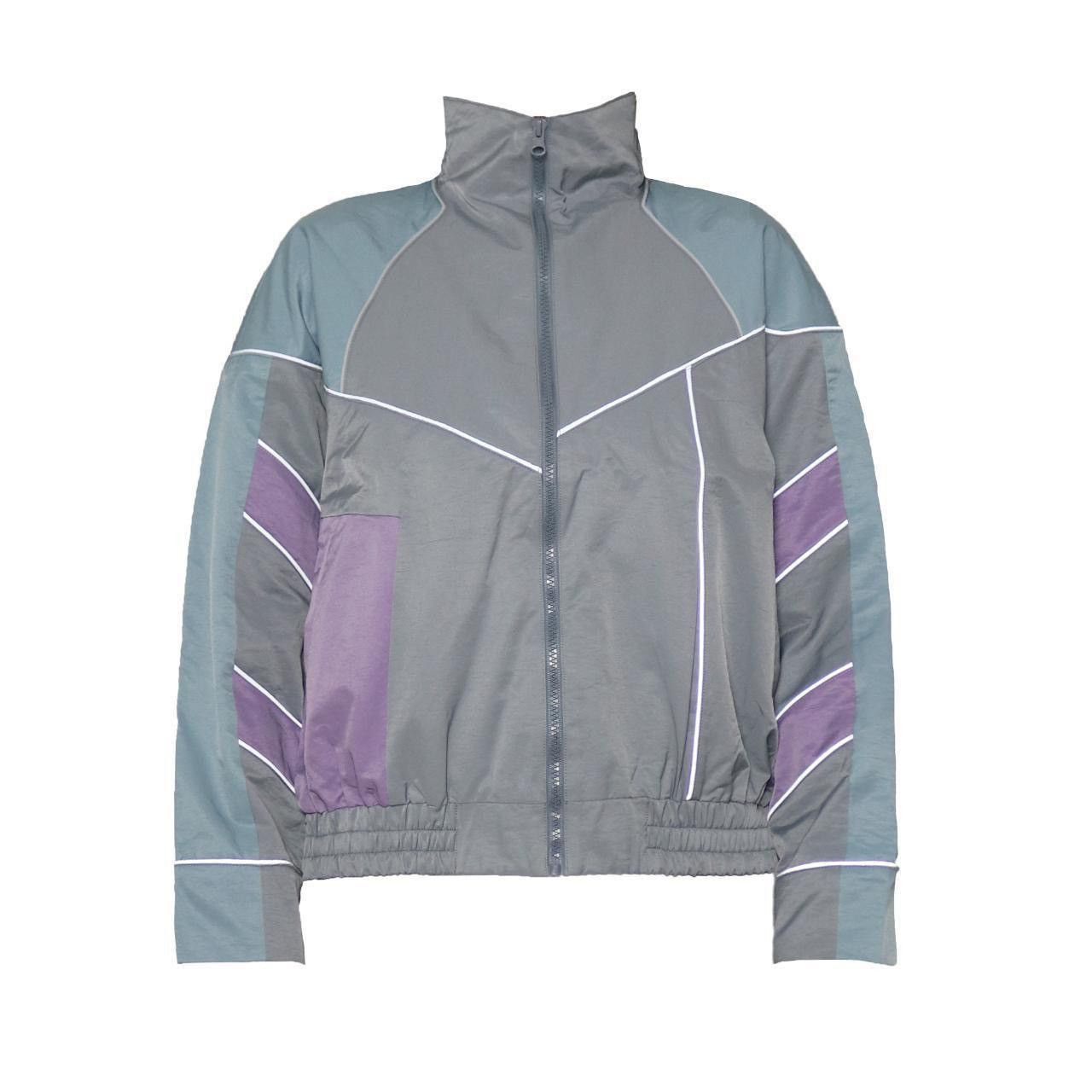 Japanese Brand Kite Era reflective pipe trim windbreaker jacket Size US M / EU 48-50 / 2 - 2 Thumbnail