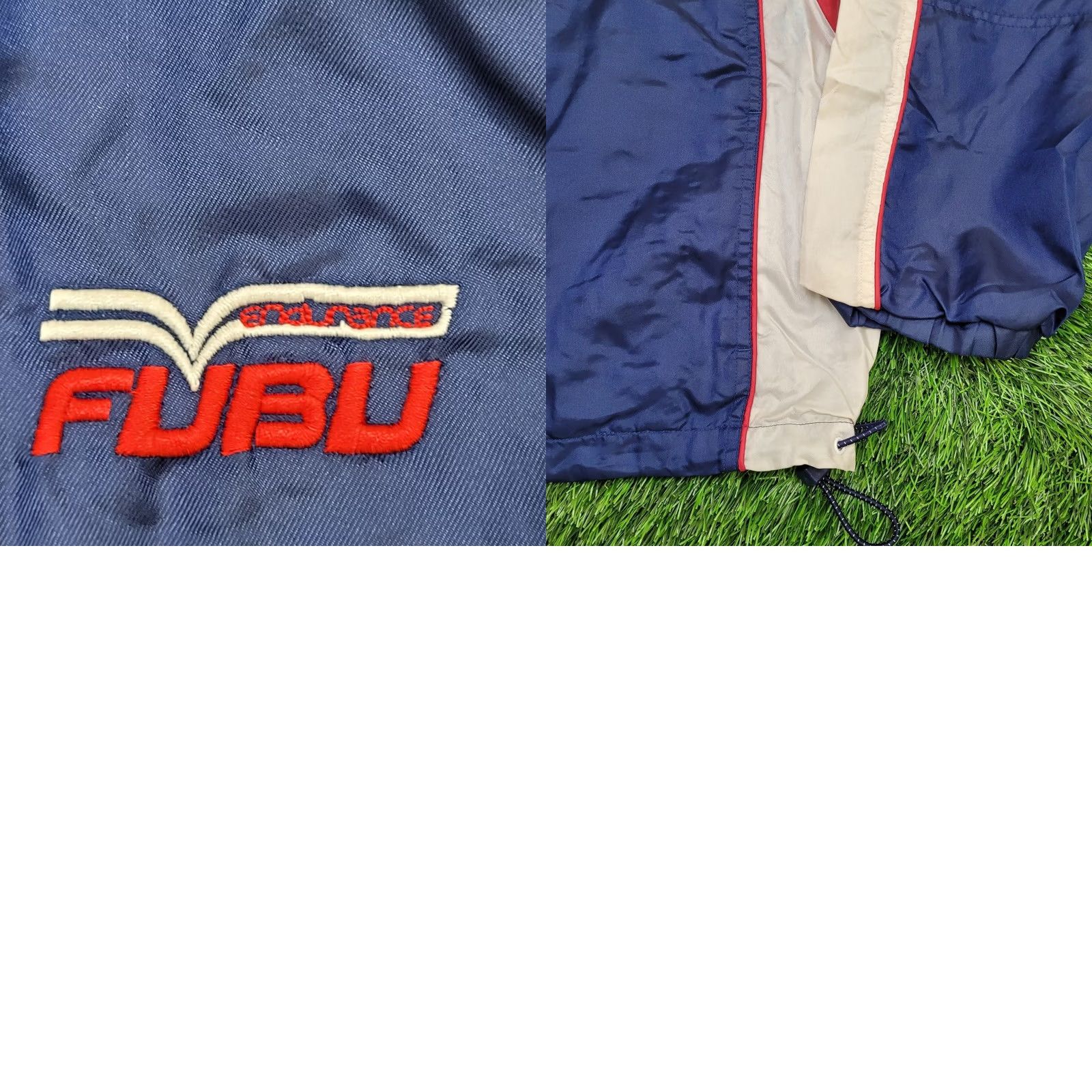 Fubu VINTAGE FUBU Jacket Womens XL Baggy Cropped 26x22 Nylon Zip Pockets Windbreaker 1990s Retro Athletic Clothing Womens Size XL / US 12-14 / IT 48-50 - 10 Thumbnail