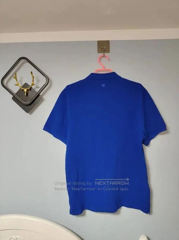 AMI AMI Light Blue Cotton Men's Polo Shirt . Size US XL / EU 56 / 4 - 2 Thumbnail