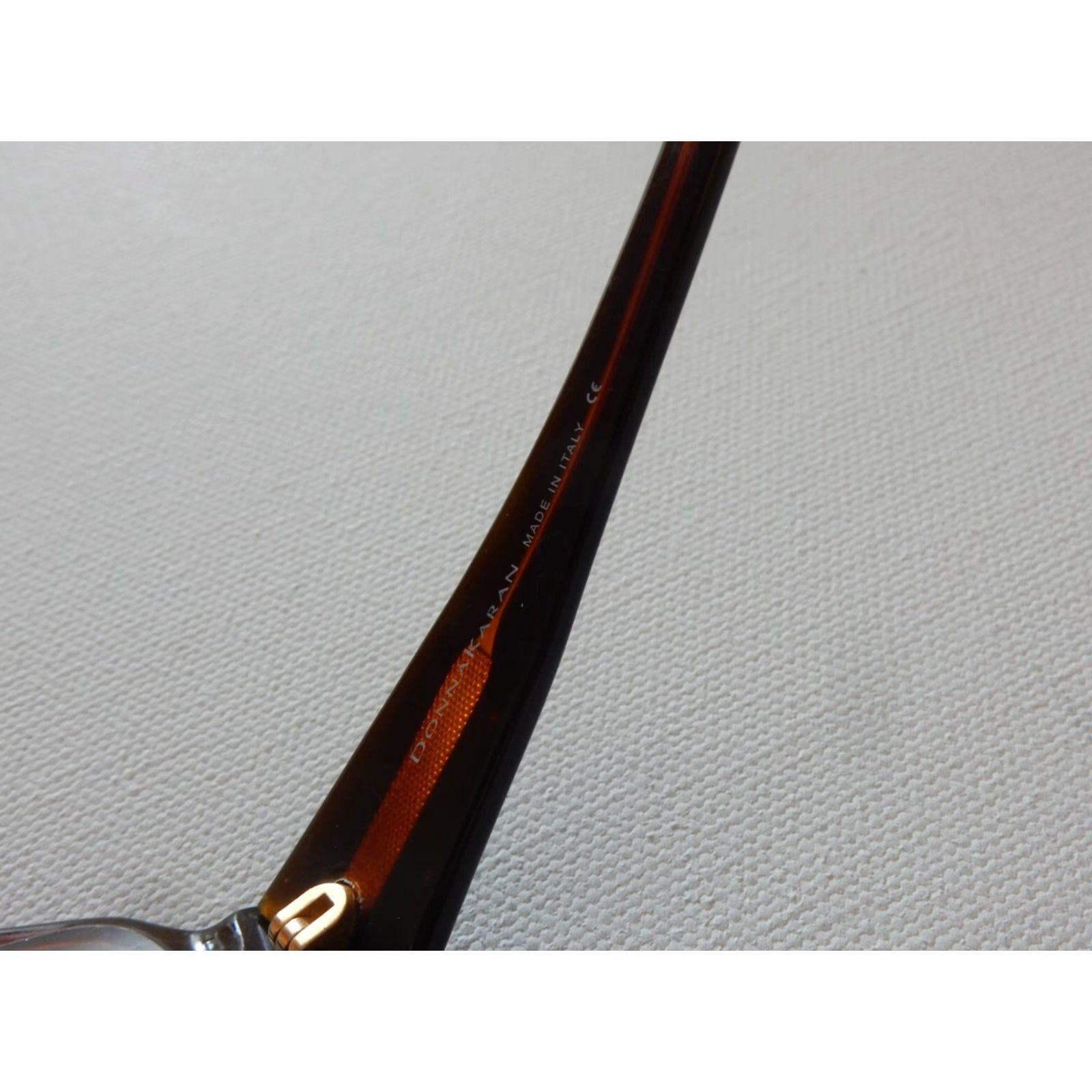DKNY VINTAGE Donna Karan Sunglasses Frames Only Women 56mm Black Prescription Small Scratches DKNY Size ONE SIZE - 5 Thumbnail