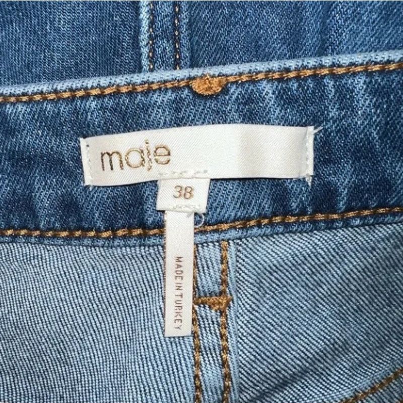 Maje MAJE Passion Double Pocket Blue Jeans Cropped | Size 28 Size 28" / US 6 / IT 42 - 3 Thumbnail