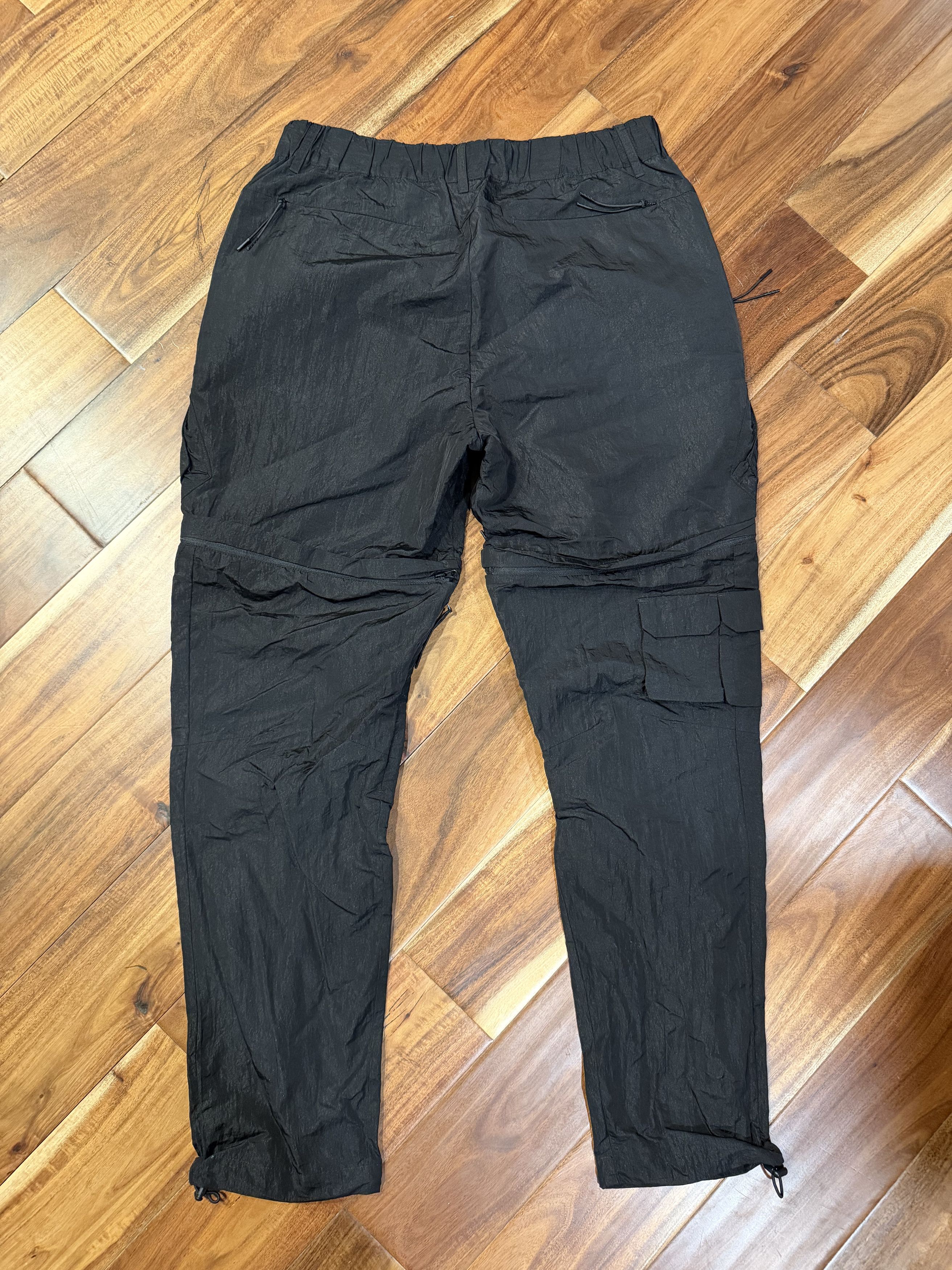 Other Wrinkle Nylon Convertible Cargo Pants - Black Size US 33 - 4 Thumbnail