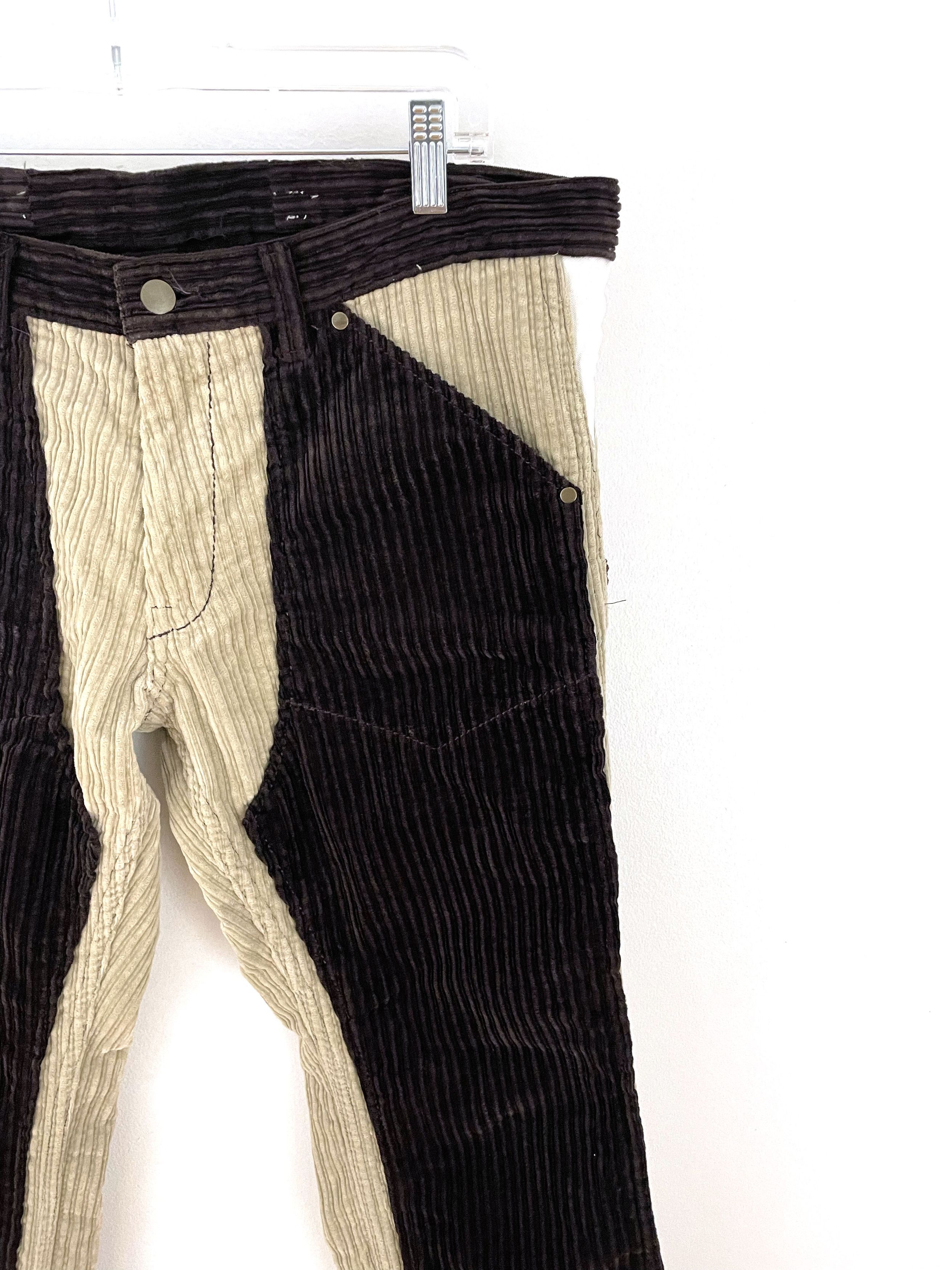 Number (N)ine 2000's Patchwork Corduroy Pants Size US 36 / EU 52 - 4 Thumbnail