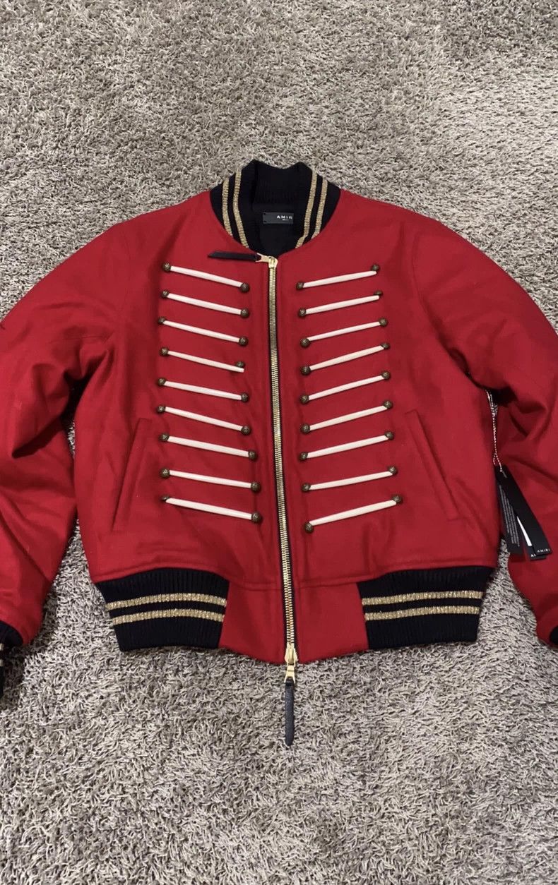 Amiri Amiri 18aw show model red palace gold thread jacket Size US S / EU 44-46 / 1 - 1 Thumbnail