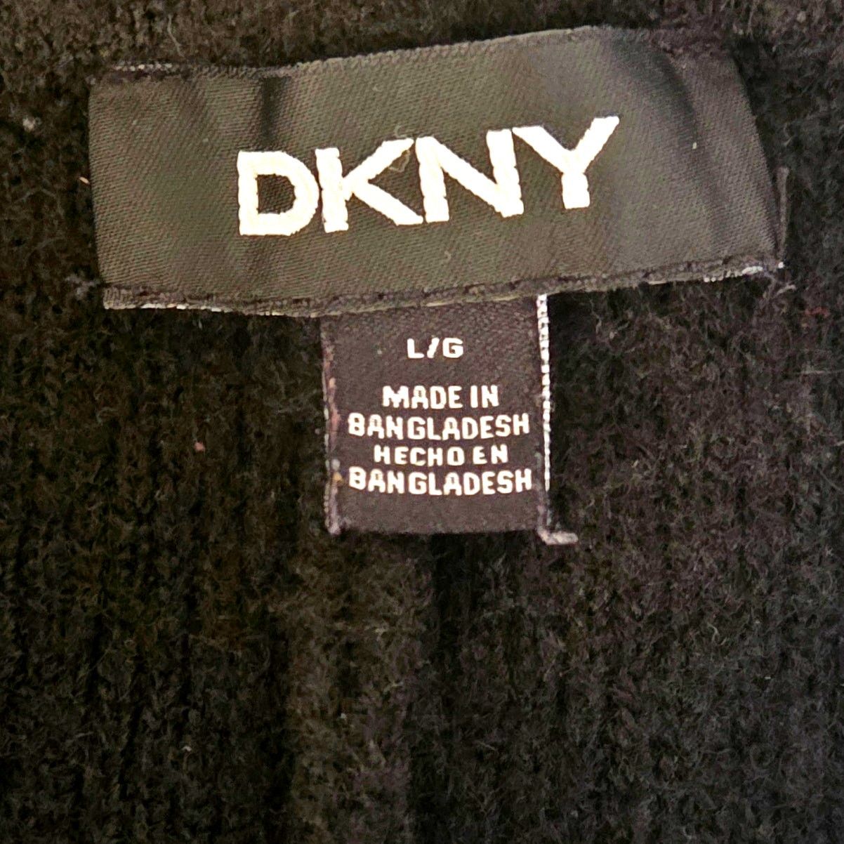 DKNY DKNY Women's Large Black Fuzzy Pajama Pants - Super Comfy! Size 32" / US 10 / IT 46 - 3 Thumbnail
