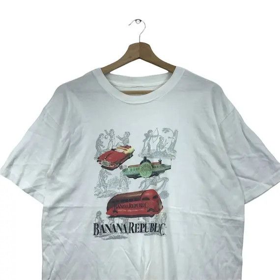 Banana Republic Vtg 90 BANANA REPUBLIC SURF Beach Hawaii Tee Shirt Honolulu Size US M / EU 48-50 / 2 - 3 Thumbnail