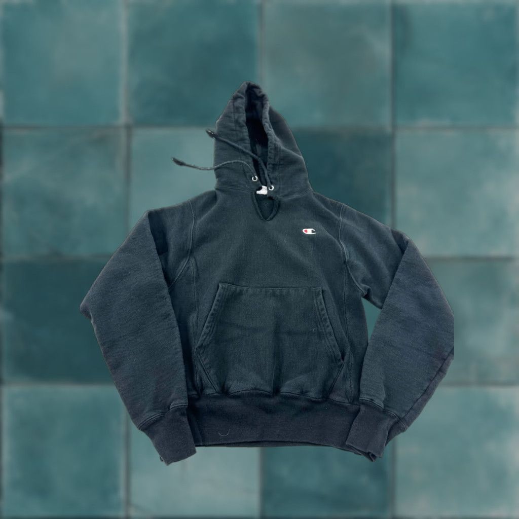 Champion Champion Hoodie Mens XS Black Long Sleeve Pullover Reverse Weave Outdoor Gym Size US XS / EU 42 / 0 - 1 Thumbnail