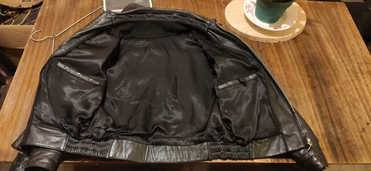 Vintage German polizei leather jacket Size US L / EU 52-54 / 3 - 3 Thumbnail