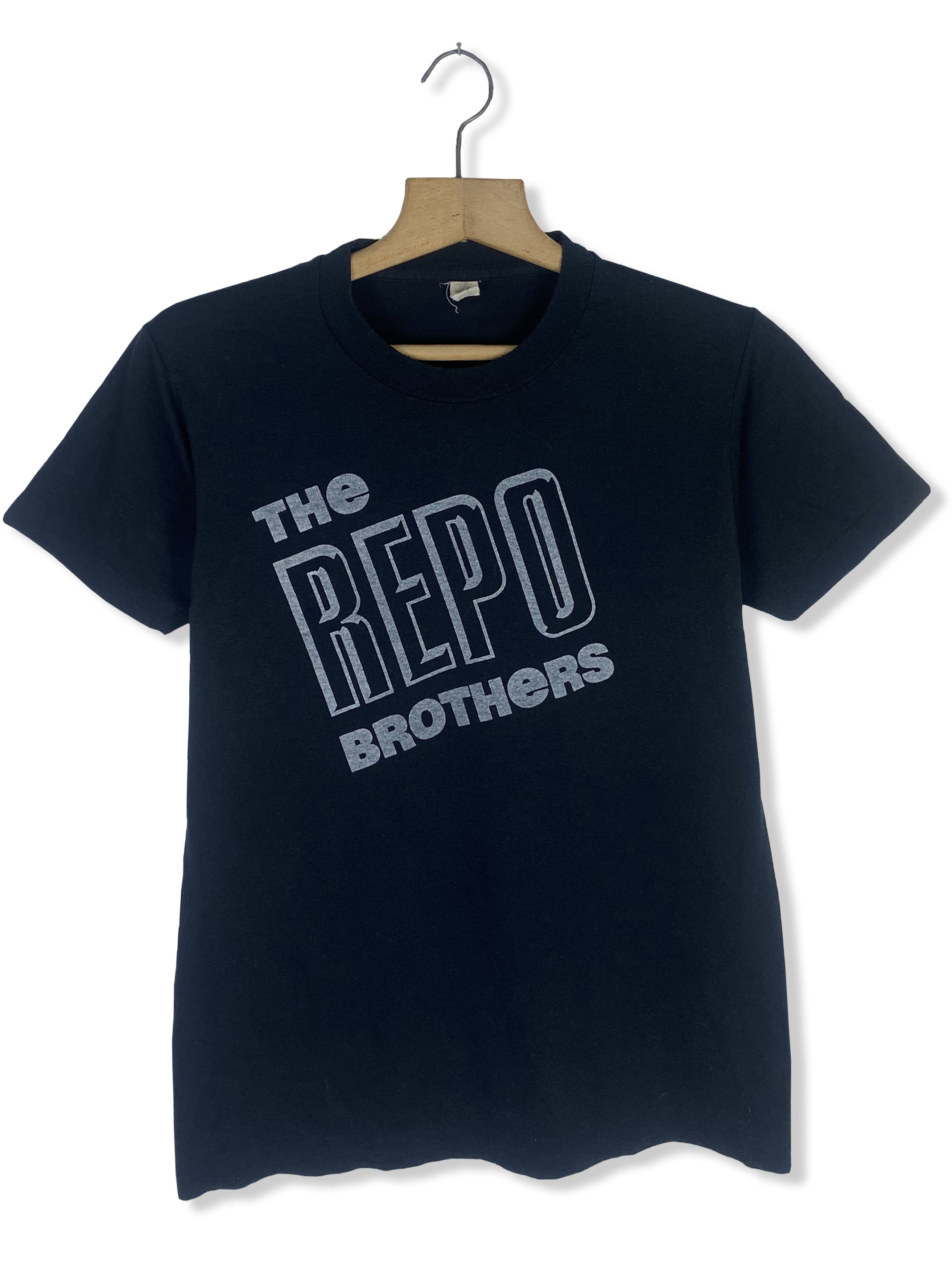 Other 80s Vintage REPO BROTHERS Black T-Shirt M Size US S / EU 44-46 / 1 - 1 Thumbnail