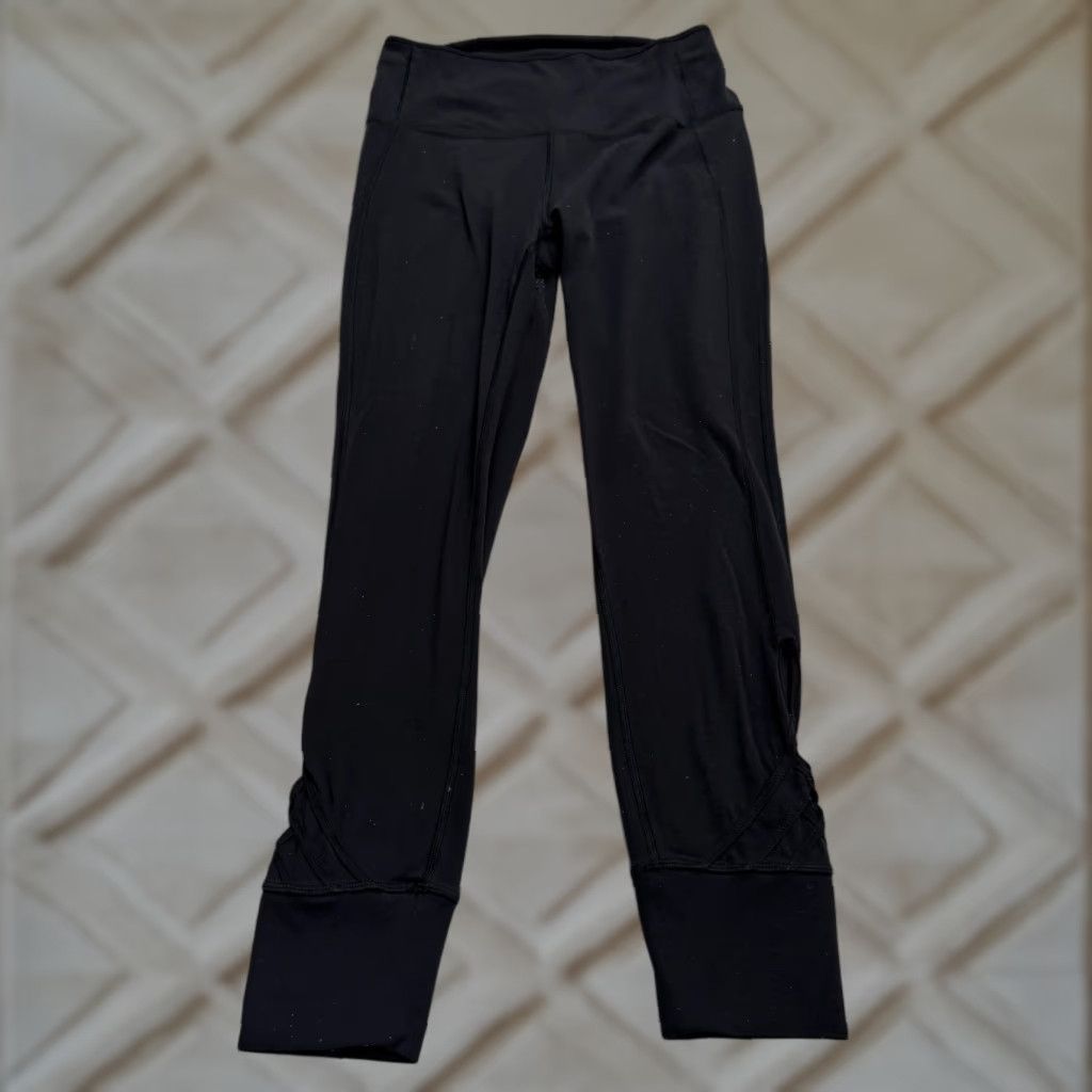 Lululemon Lululemon All The Right Places Crop II Leggings Women's 6 Black High Rise Activewear Yoga Run Gym Size 28" / US 6 / IT 42 - 1 Thumbnail