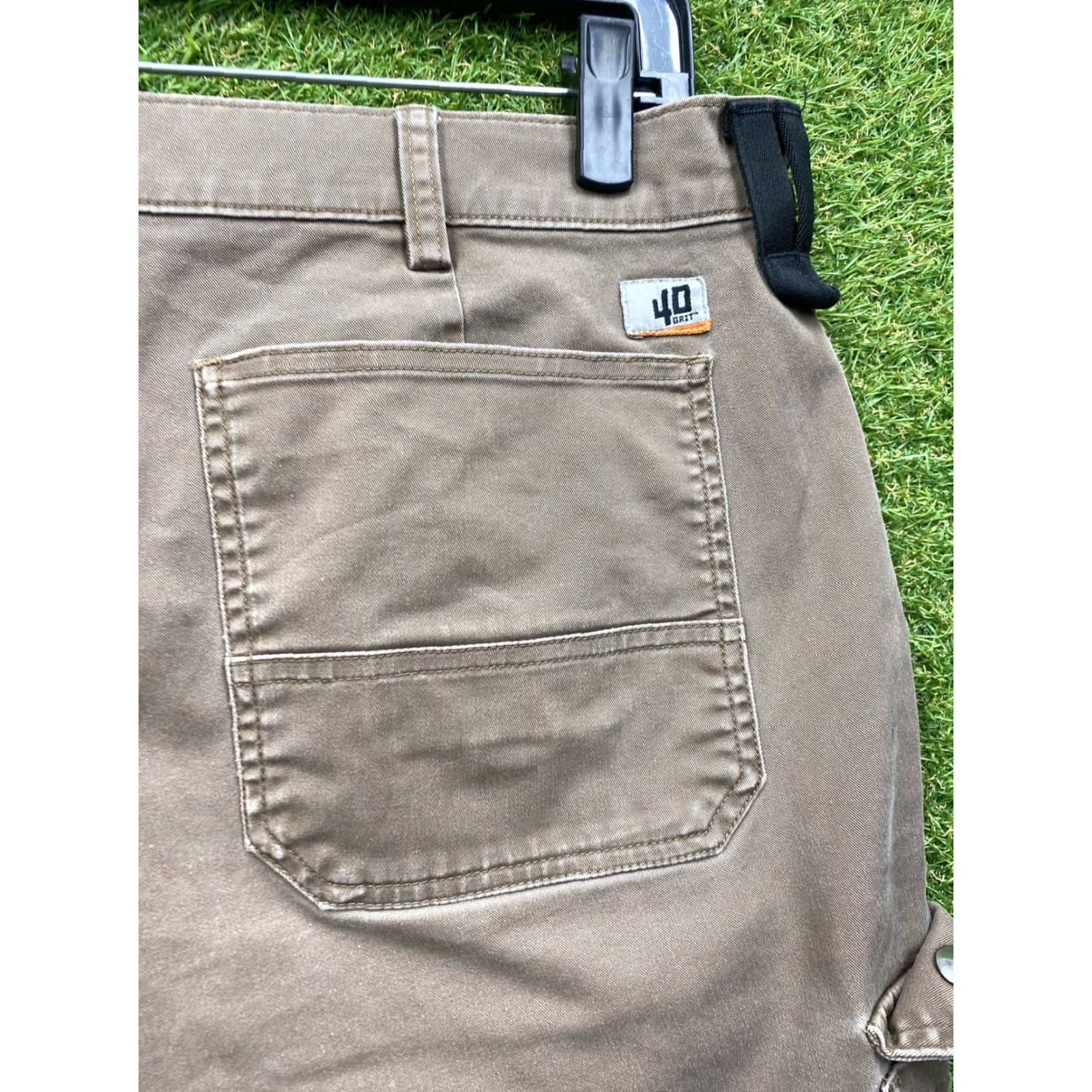Vintage Duluth Trading 40 Grit Cargo Pants Mens 38x30 Brown Slim Fit Workwear Utility Size US 38 / EU 54 - 7 Thumbnail