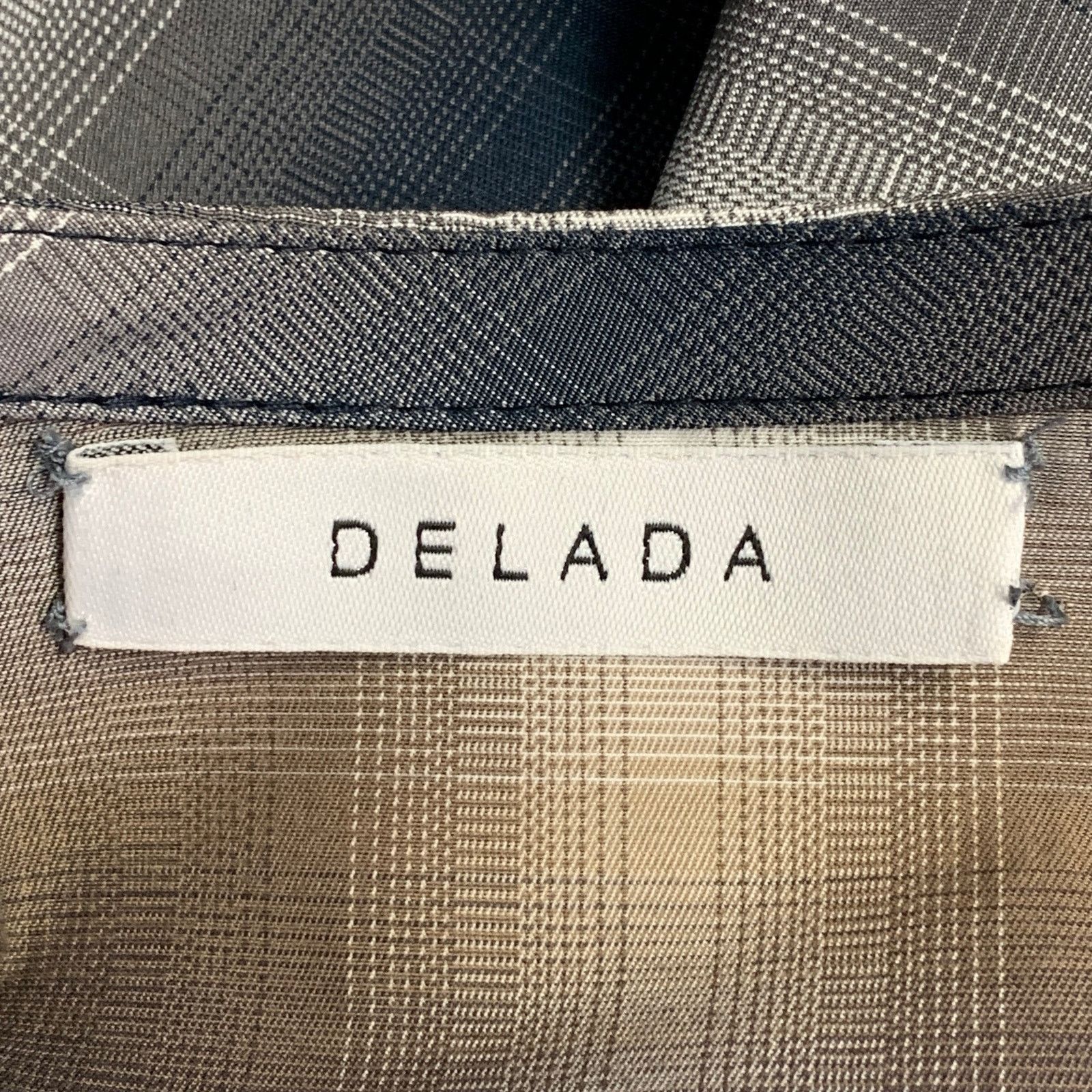 DELADA DELADA Size M Green Blue White Plaid Polyester Cotton Vest Size US M / EU 48-50 / 2 - 5 Thumbnail