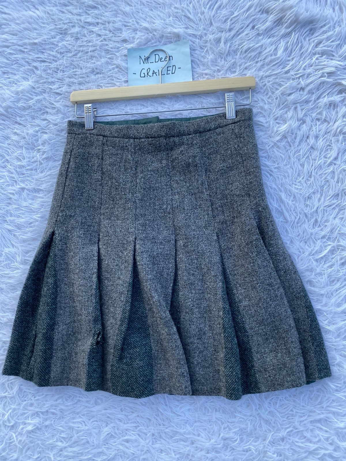 A.P.C. Rare Vintage A.P.C Wool Box Pleated Skirt Size 28" / US 6 / IT 42 - 13 Thumbnail