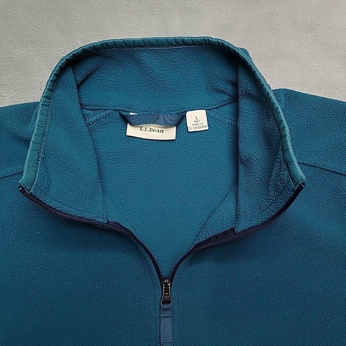 Vintage VINTAGE LL Bean Sweater Women L Teal 1/4 Zip Long Sleeve Fleece Outdoors Casual Pullover Size L / US 10 / IT 46 - 5 Thumbnail