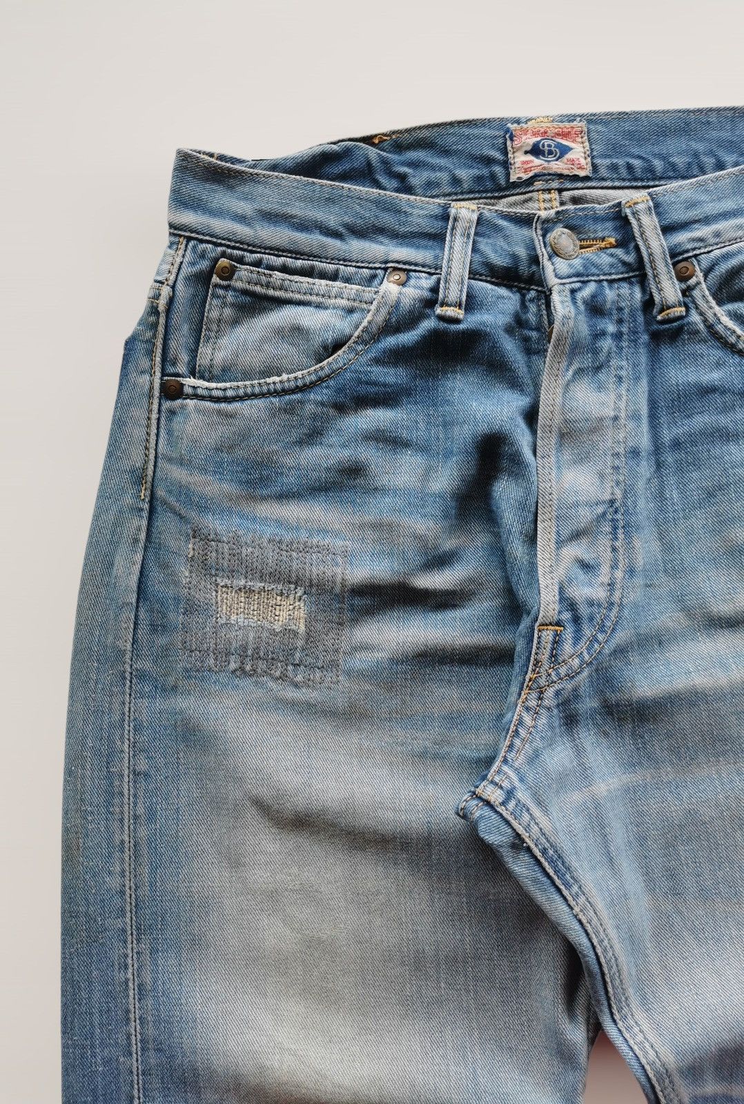 Pherrow's Pherrows Story Blue Selvedge Distressed Style Undercover Size US 28 / EU 44 - 4 Thumbnail