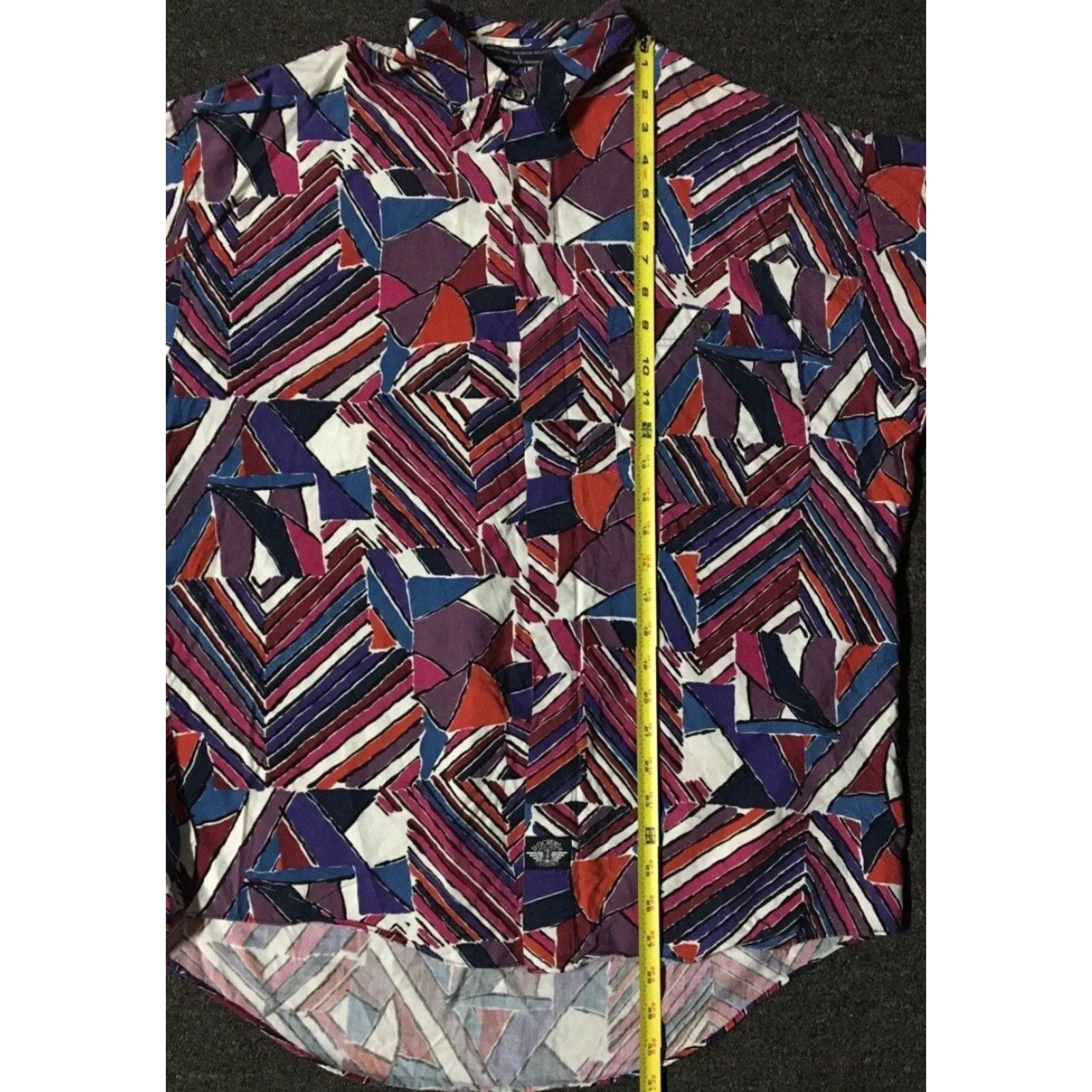 Dockers Vtg 90s Dockers Abstract Art AOP Shirt L Beach Vaporwave Surf Skate Grunge OP Shirt Size US L / EU 52-54 / 3 - 6 Thumbnail