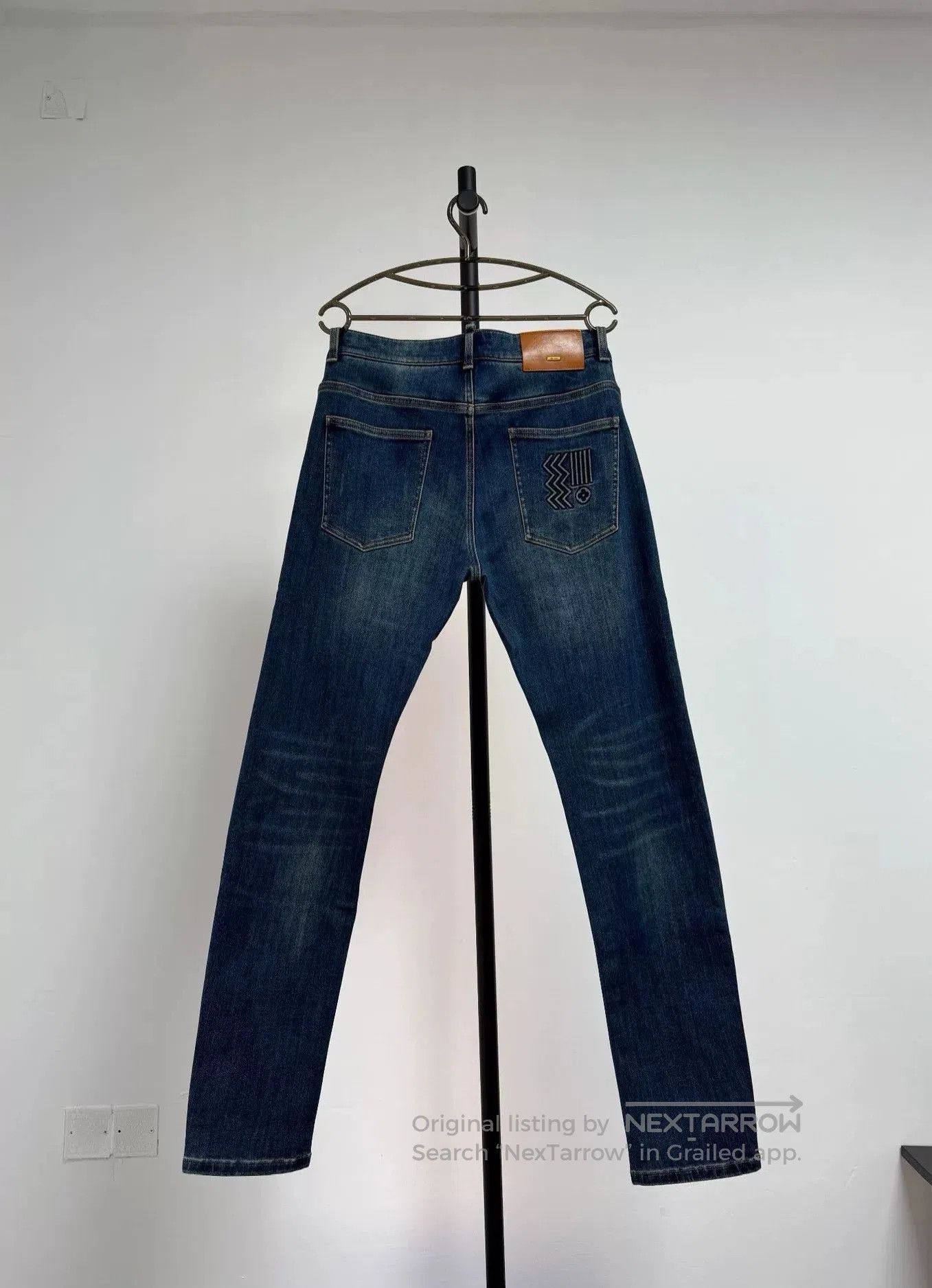 Louis Vuitton Louis Vuitton Blue Retro Jeans. Size 41" - 2 Thumbnail