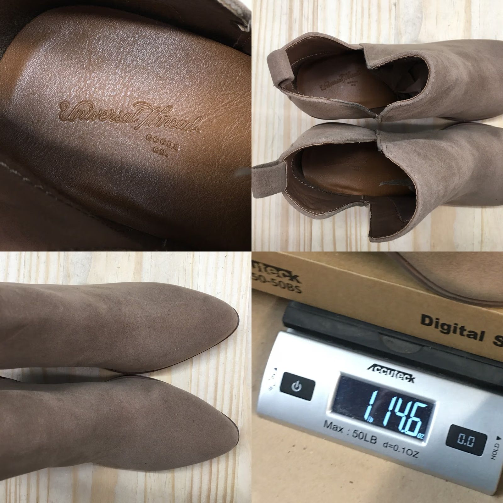 Vintage Universal Thread Boots Women 8.5 Brown Split Ankle Block Heel Casual Fabric Boots Women 8.5 Brown Block Heel Ankle Bootie Size US 9 / IT 39 - 10 Thumbnail