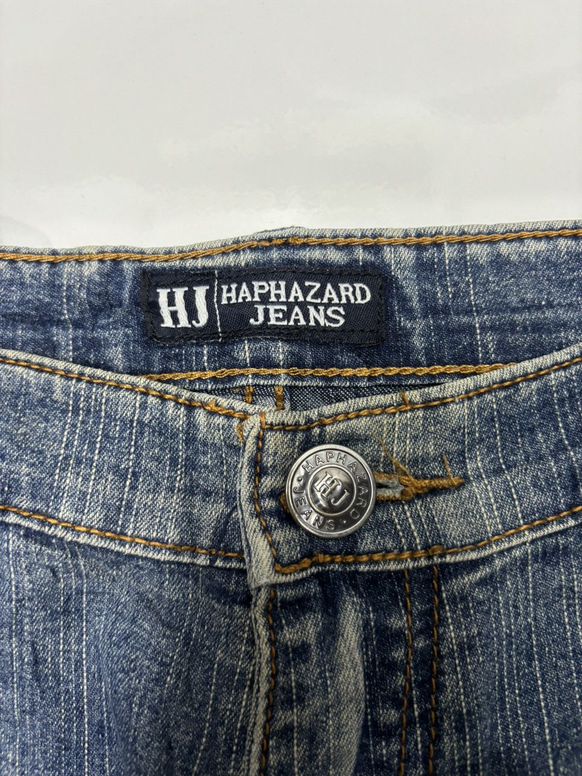 Japanese Brand HAPHAZARD JEANS DISTRESS BOOTCUT FLARED DENIM JEANS Size US 32 / EU 48 - 7 Thumbnail