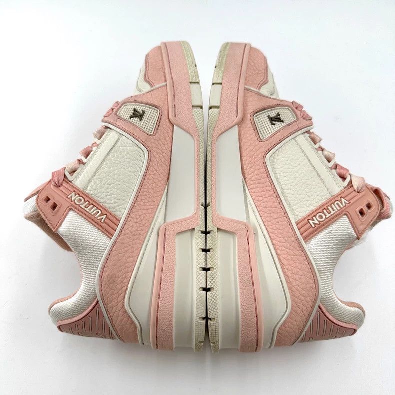 Louis Vuitton Louis Vuitton size 2.5 Black Pink and White Litchi Leather Size US 6 / IT 36 - 6 Thumbnail