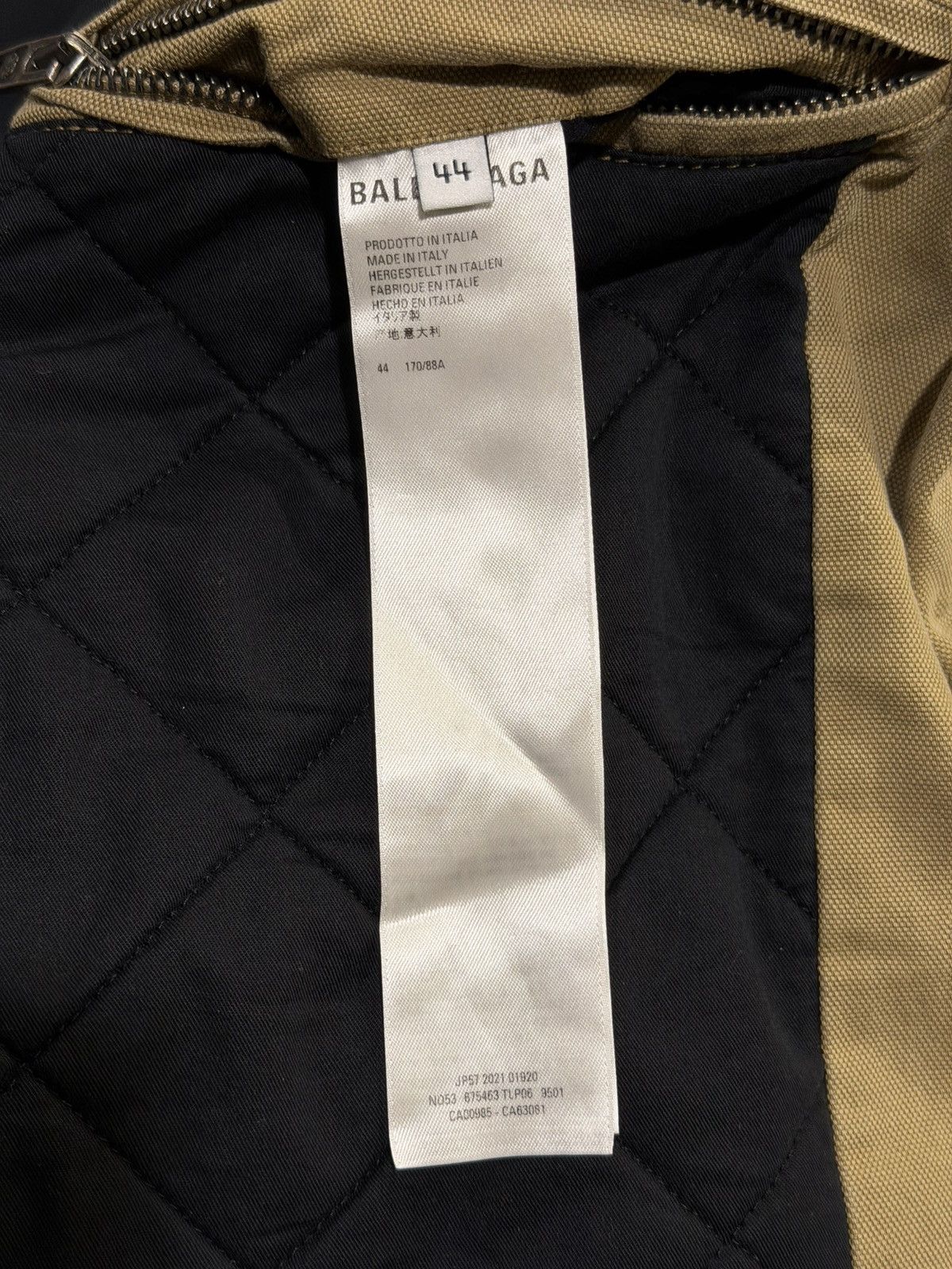 Balenciaga Balenciaga FW21 Demna Canvas Oversized Worker Jacket Size US S / EU 44-46 / 1 - 16 Thumbnail