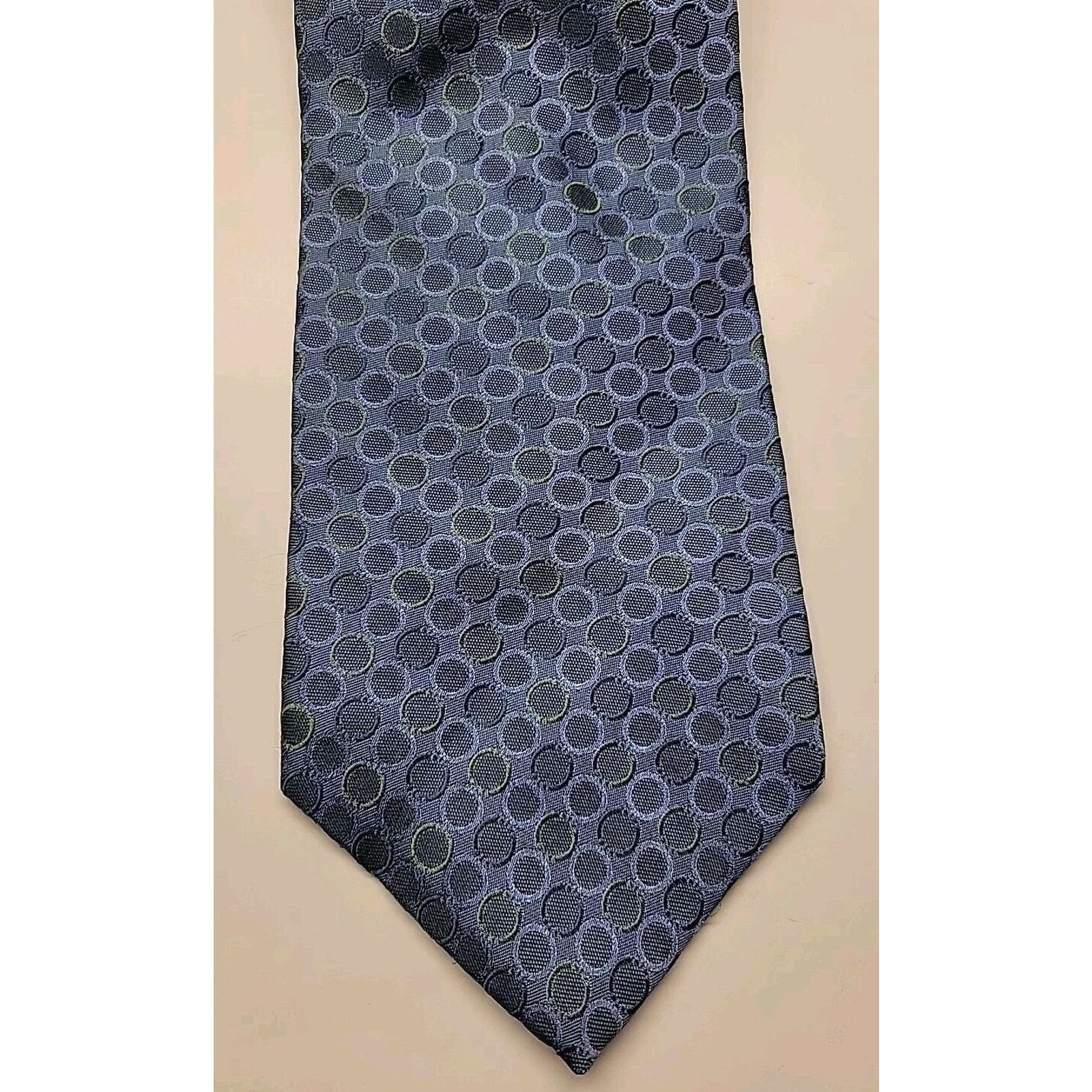 Perry Ellis Vintage PERRY ELLIS Portfolio Silk Blue Green Designer Tie Size ONE SIZE - 6 Thumbnail
