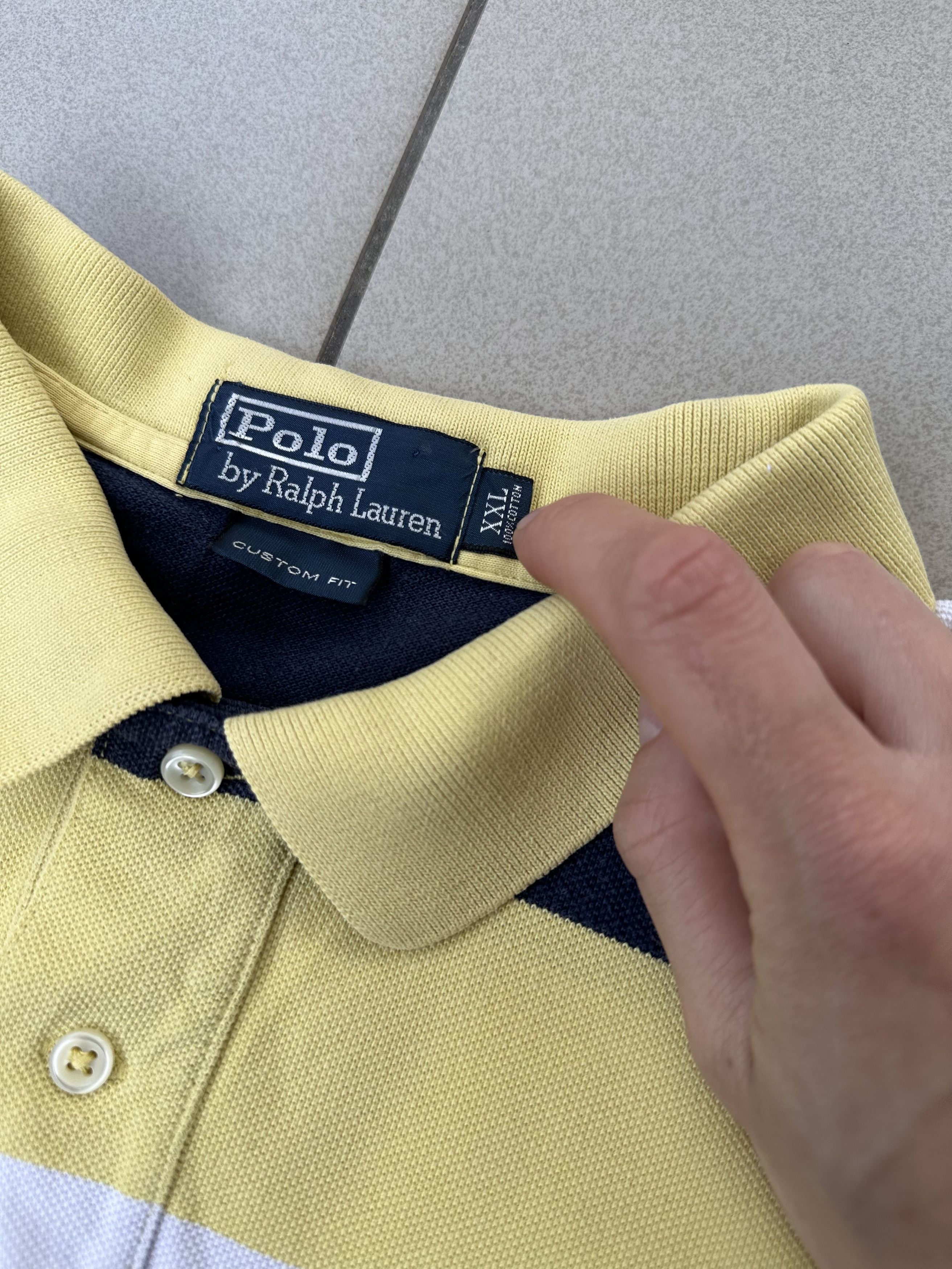 Polo Ralph Lauren × Vintage Vintage Polo Ralph Lauren Rugby striped 90s Size US XXL / EU 58 / 5 - 6 Thumbnail