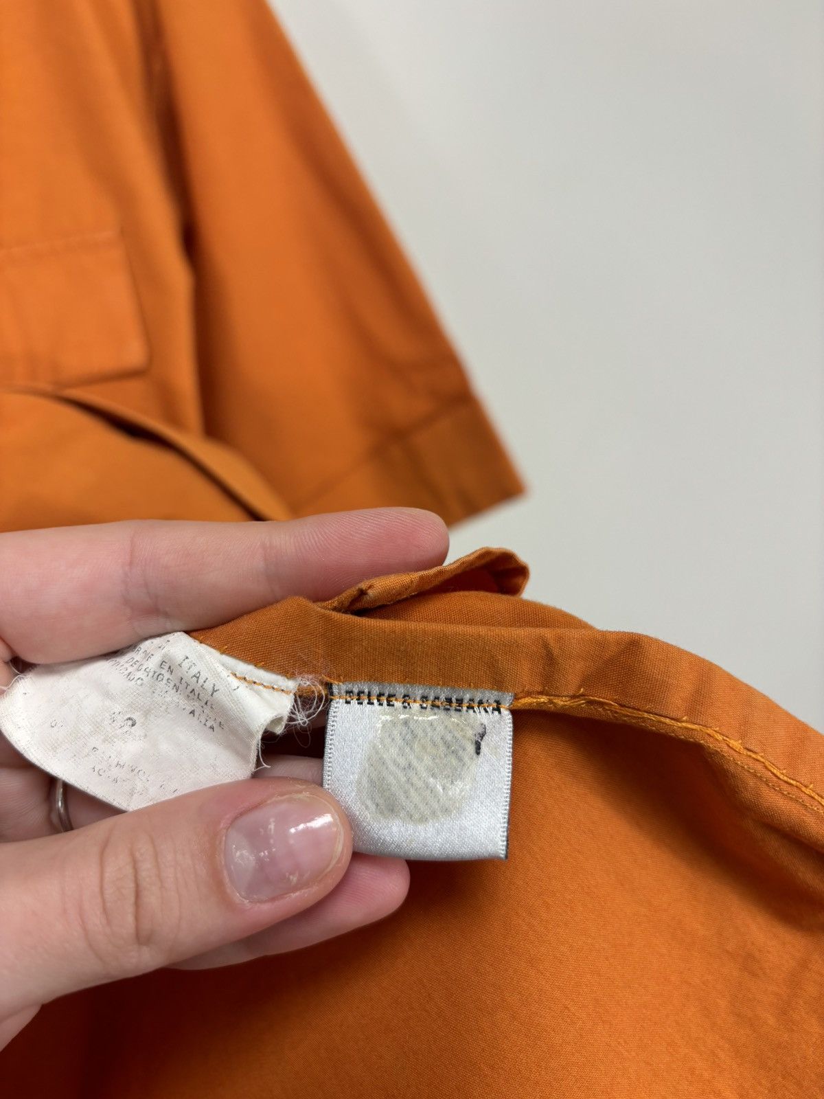 Dolce & Gabbana Vintage Dolce & Gabbana Orange Pocket Short Sleeve Shirt Size US M / EU 48-50 / 2 - 14 Thumbnail