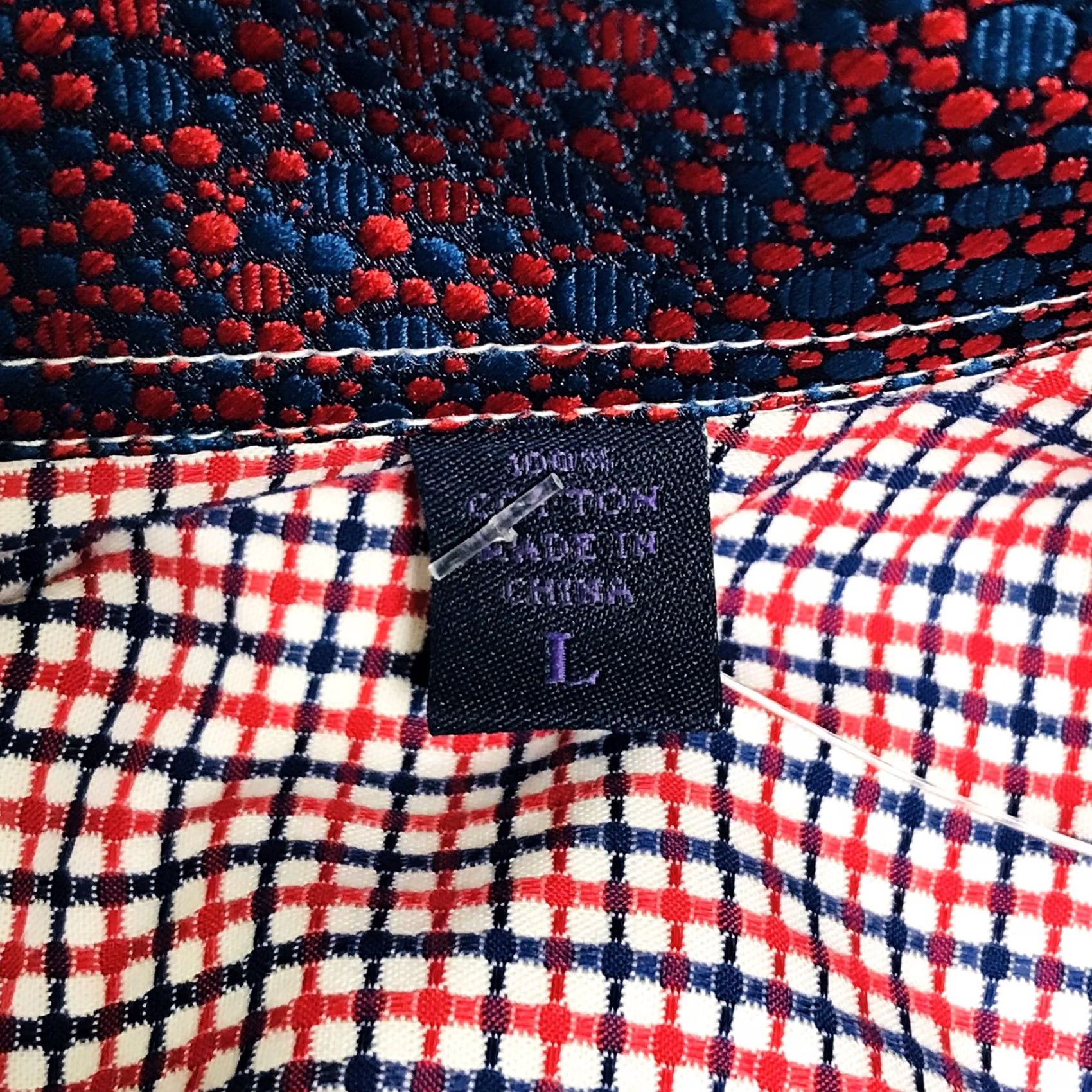 Vintage Michelsons of London Men Red/Blue Check Plaid Button-Up Long Sleeve Shirt L Size US L / EU 52-54 / 3 - 3 Thumbnail