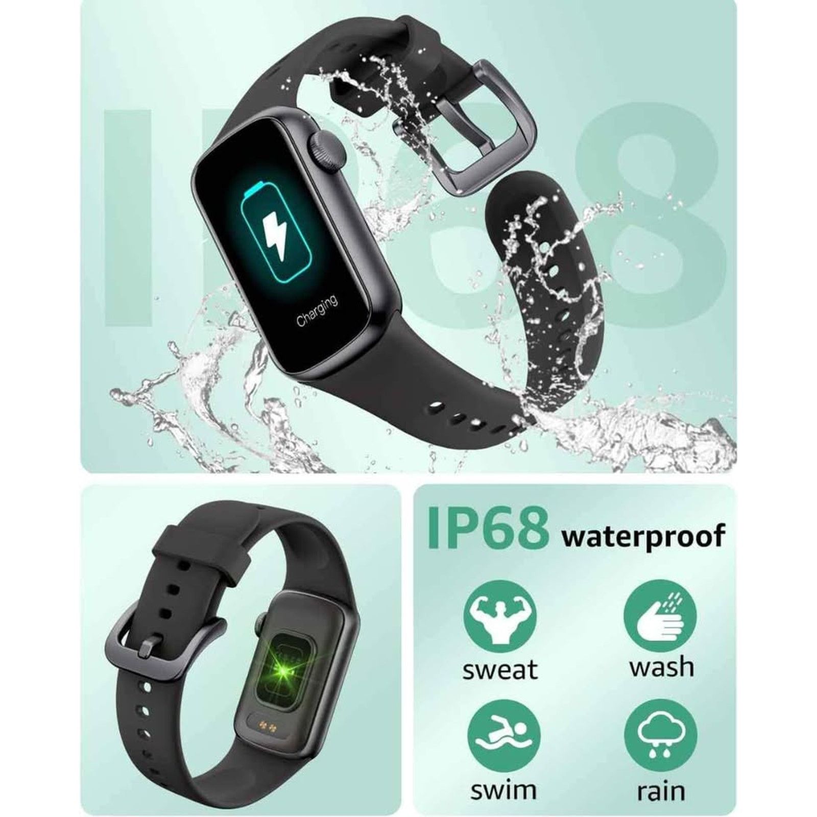 The Unbranded Brand Fitness watch heart rate oxygen & sleeptracker Size 26 - 1 Thumbnail